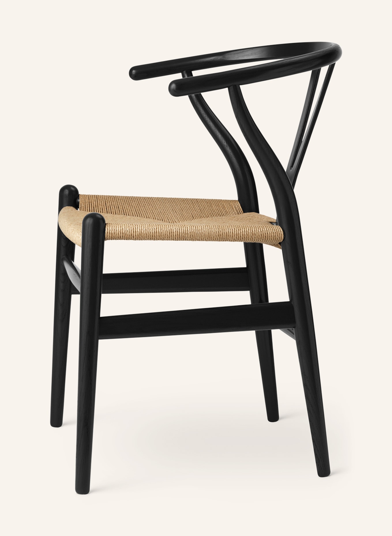 CARL HANSEN AND SØN Stuhl CH24: SCHWARZ