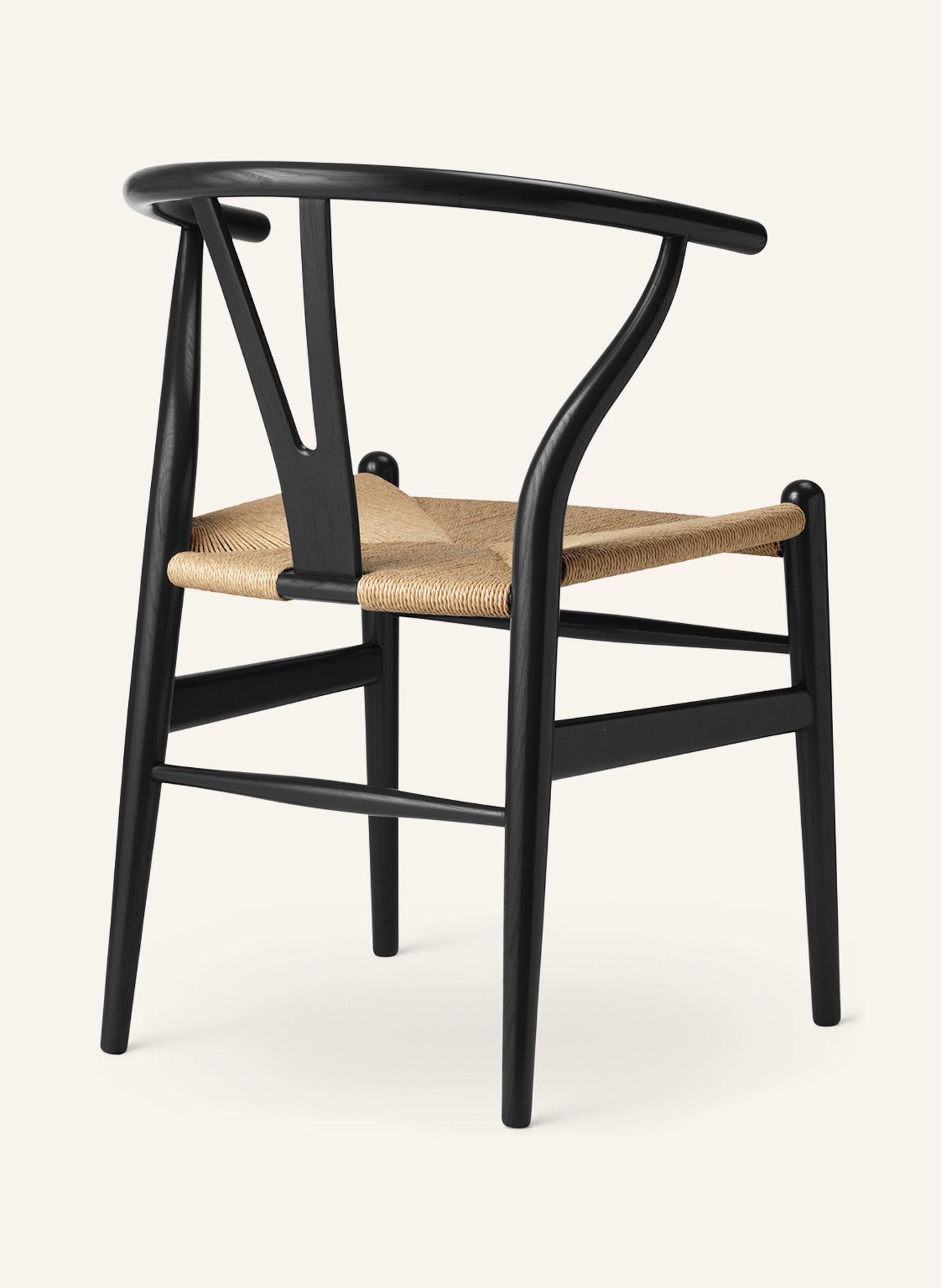 CARL HANSEN AND SØN Stuhl CH24: SCHWARZ