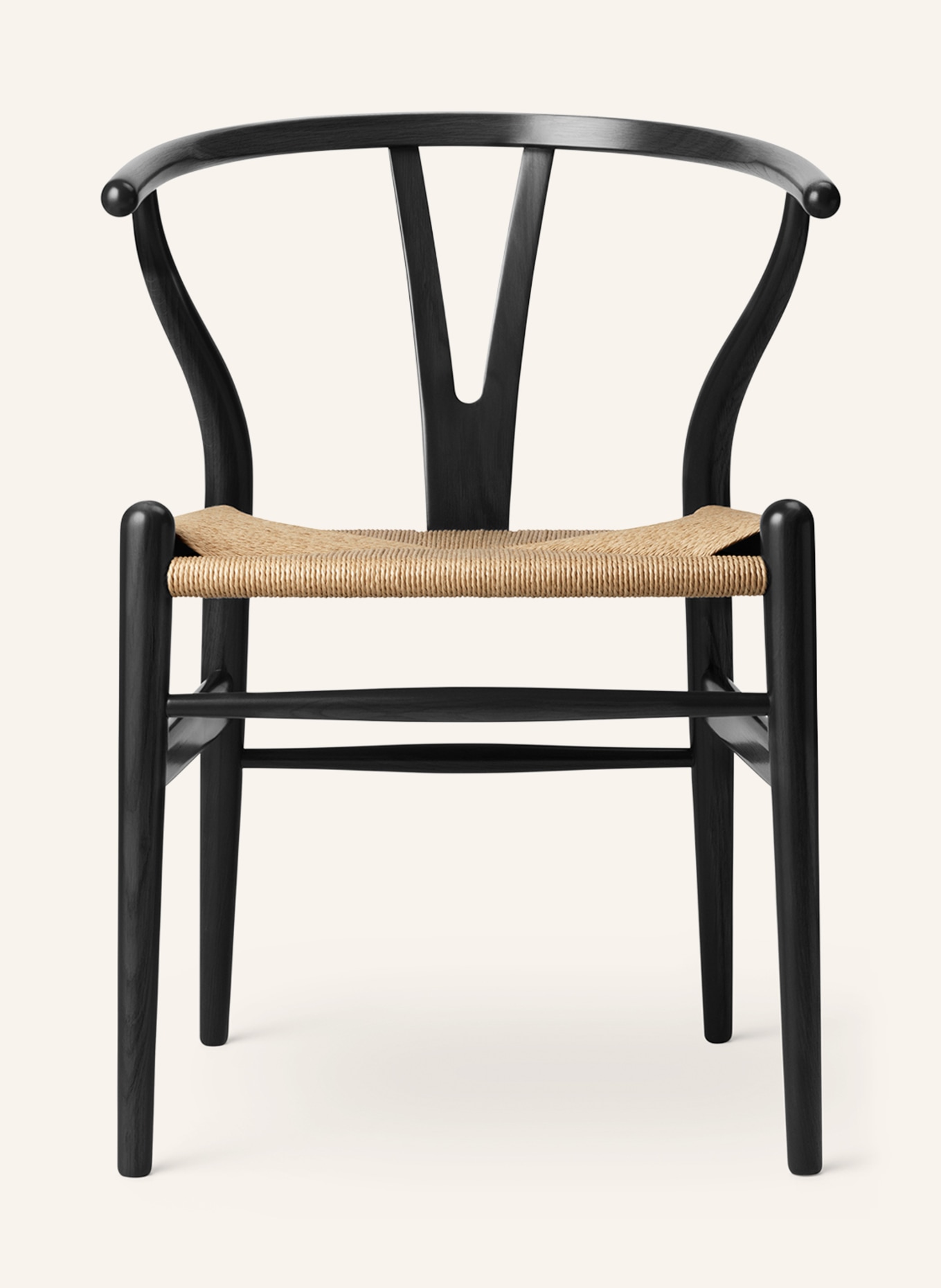 CARL HANSEN AND SØN Stuhl CH24: SCHWARZ