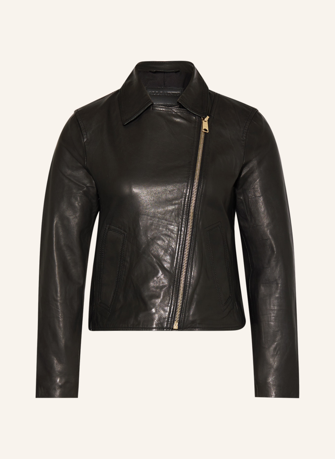 ALLSAINTS Leather jacket VELA, Color: BLACK (Image 1)