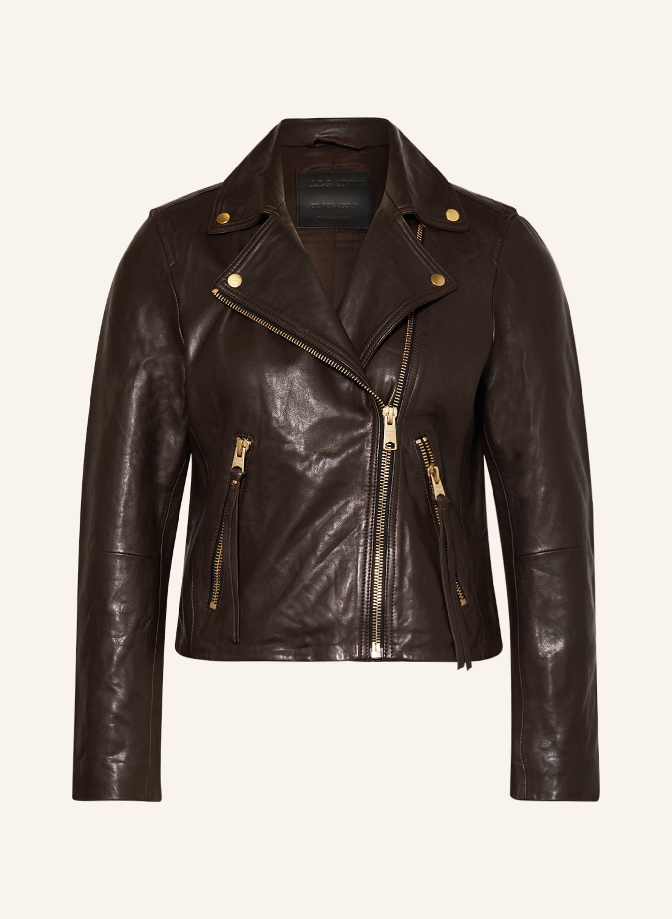 All saints leather jacket dalby store