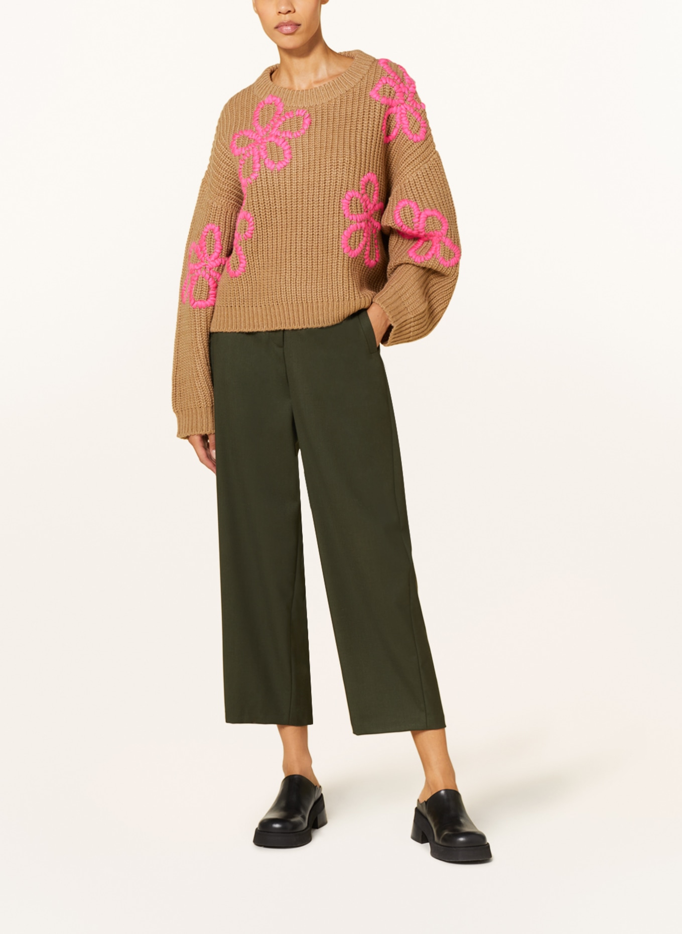 American Vintage Culotte kalhoty TABINSVILLE, Barva: KHAKI (Obrázek 2)