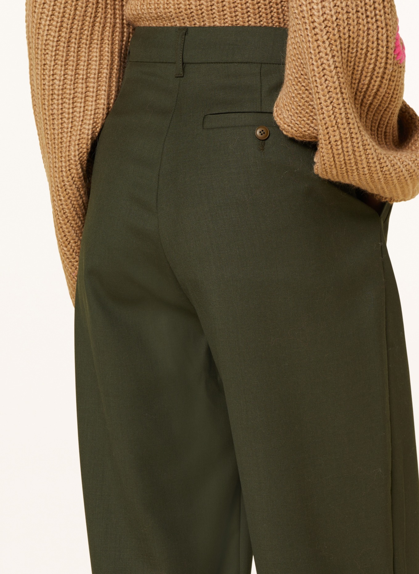 American Vintage Culotte kalhoty TABINSVILLE, Barva: KHAKI (Obrázek 5)