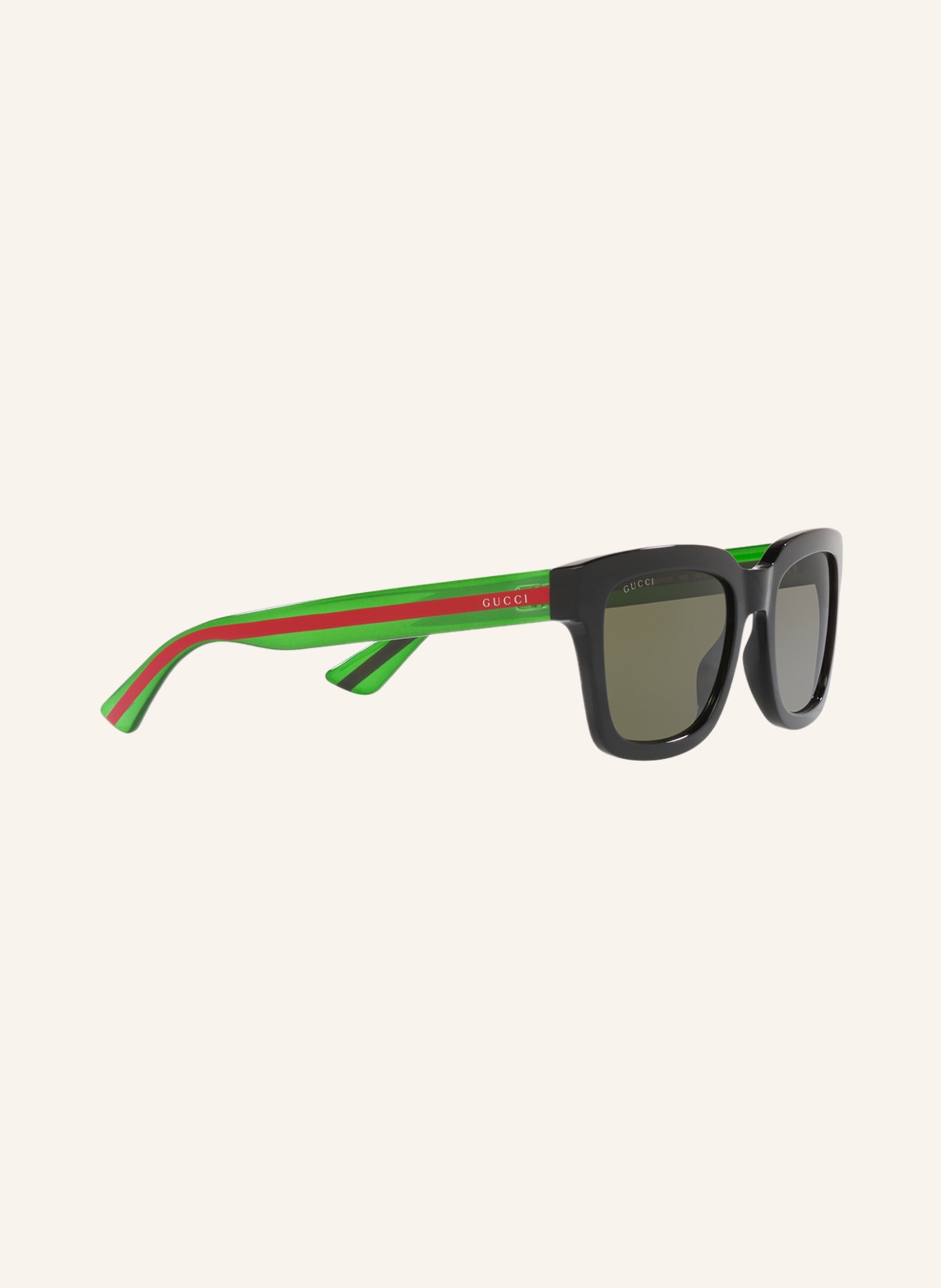 GUCCI Sunglasses GC001653, Color: 1100J1 BLACK/GREEN (Image 3)
