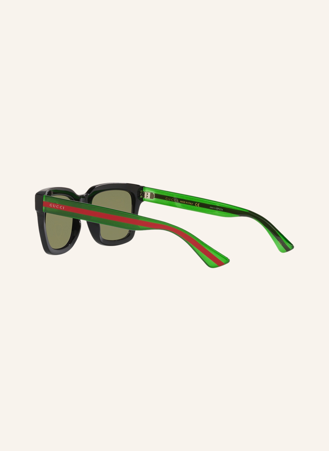 GUCCI Sunglasses GC001653, Color: 1100J1 BLACK/GREEN (Image 4)