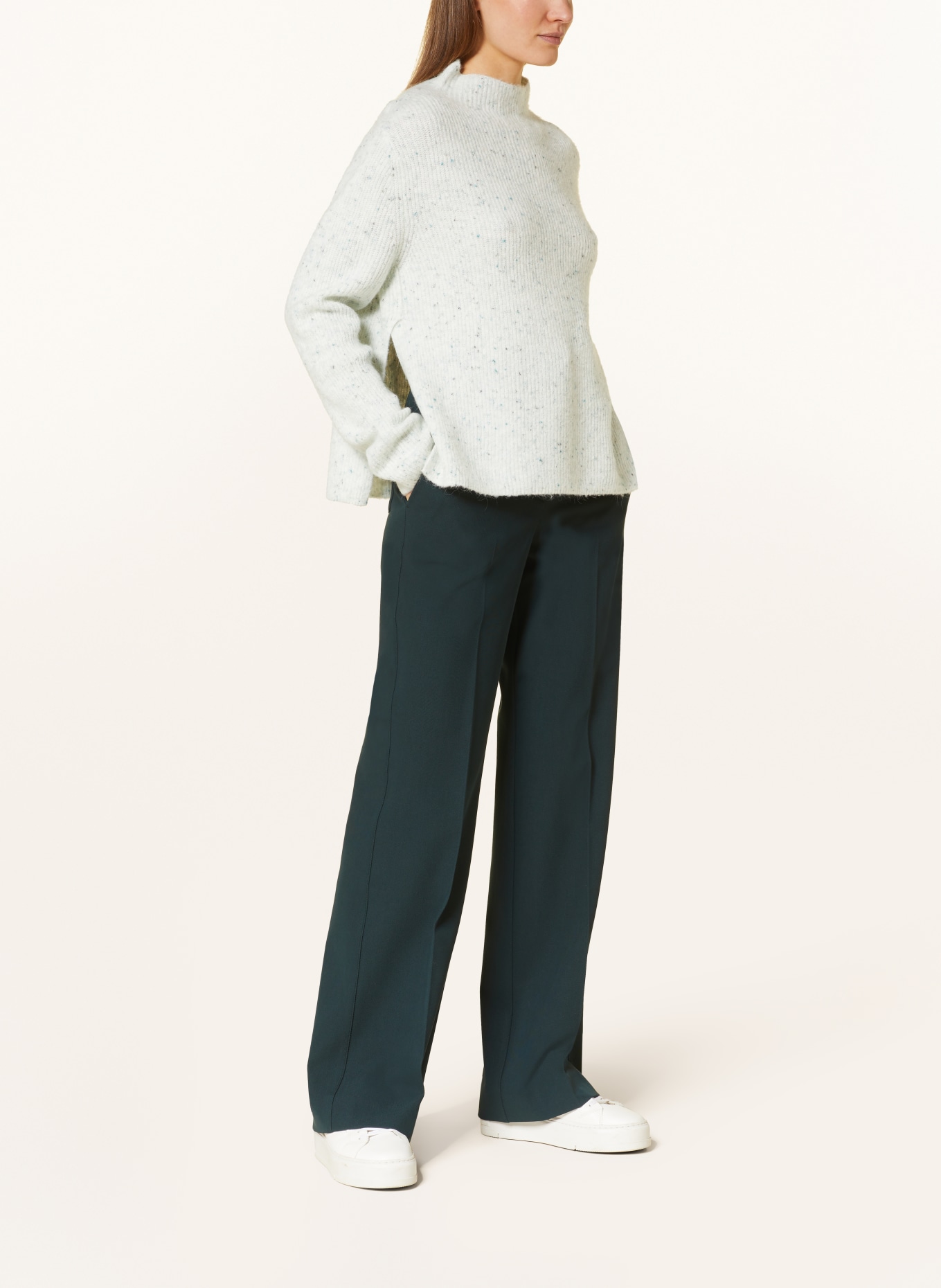 OPUS Sweater PESOLO, Color: WHITE/ GREEN/ GRAY (Image 2)