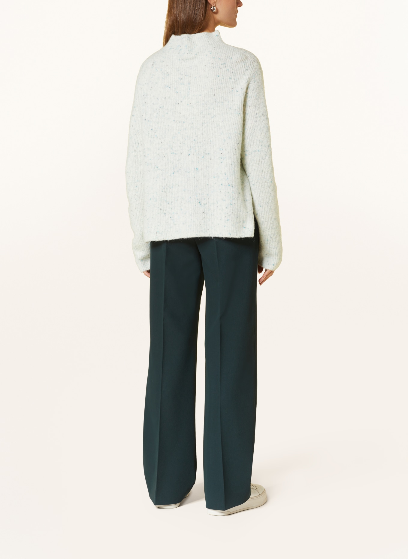 OPUS Sweater PESOLO, Color: WHITE/ GREEN/ GRAY (Image 3)