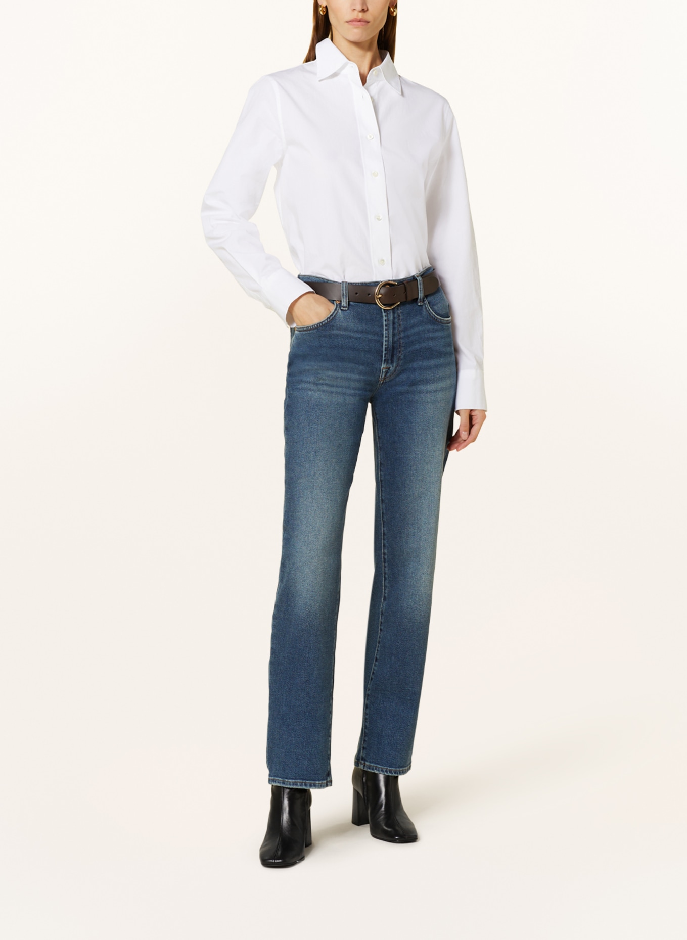 7 for all mankind Straight jeans ELLIE, Color: DARK BLUE (Image 2)