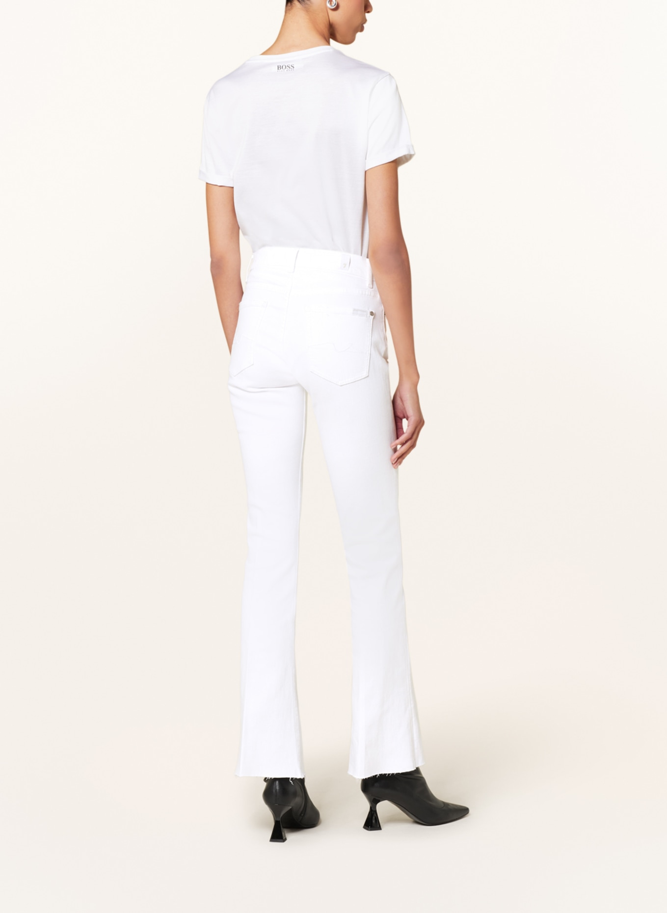 7 for all mankind Bootcut Jeans TAILORLESS, Farbe: WEISS (Bild 3)
