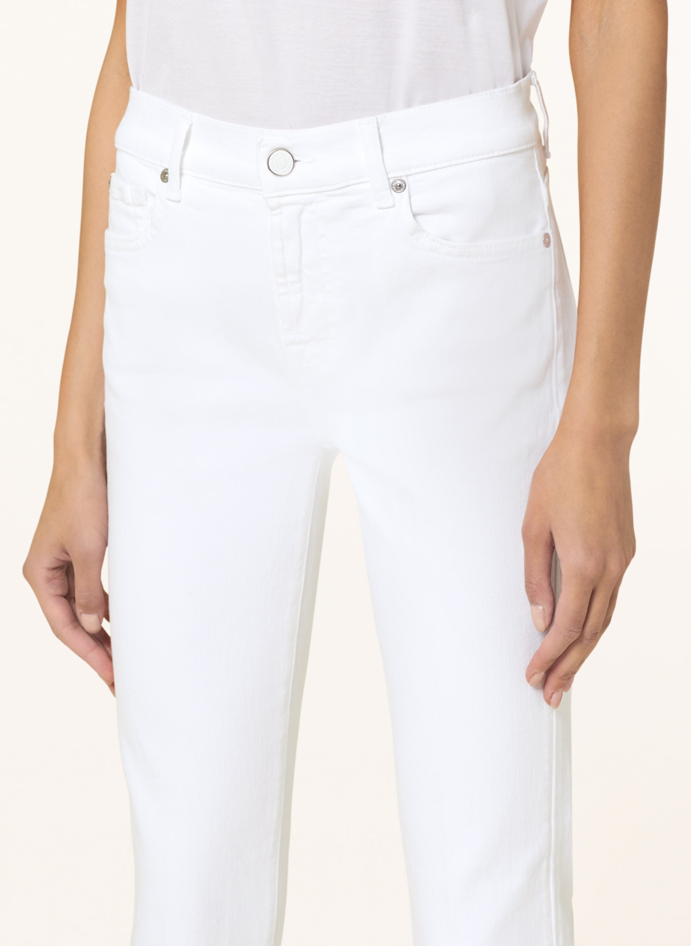 7 for all mankind Bootcut Jeans TAILORLESS, Farbe: WEISS (Bild 5)