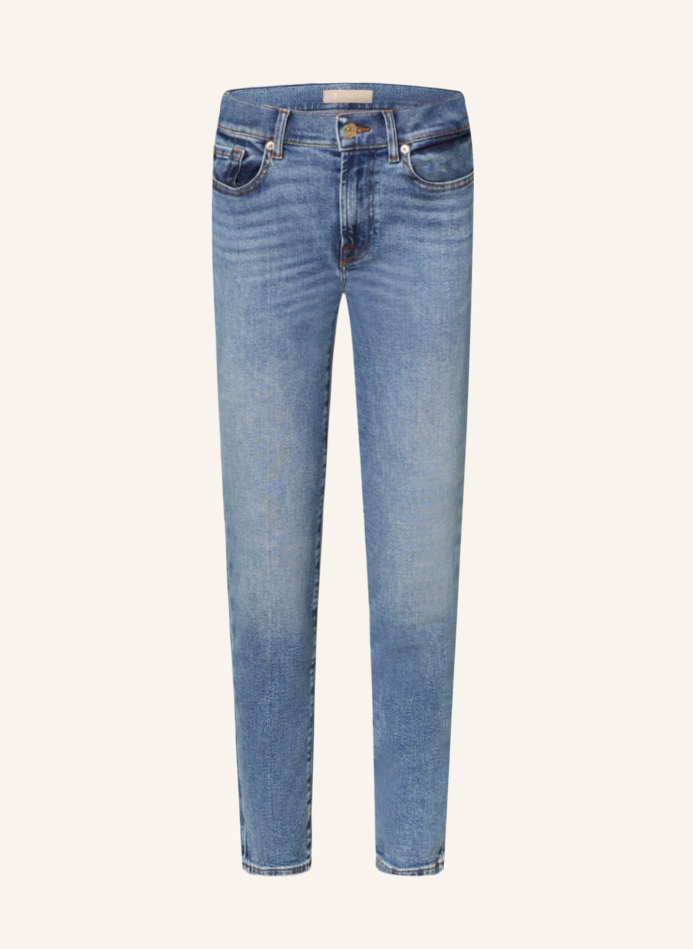 7 for all mankind Skinny Jeans ROXANNE LUXE VINTAGE, Farbe: MID BLUE (Bild 1)