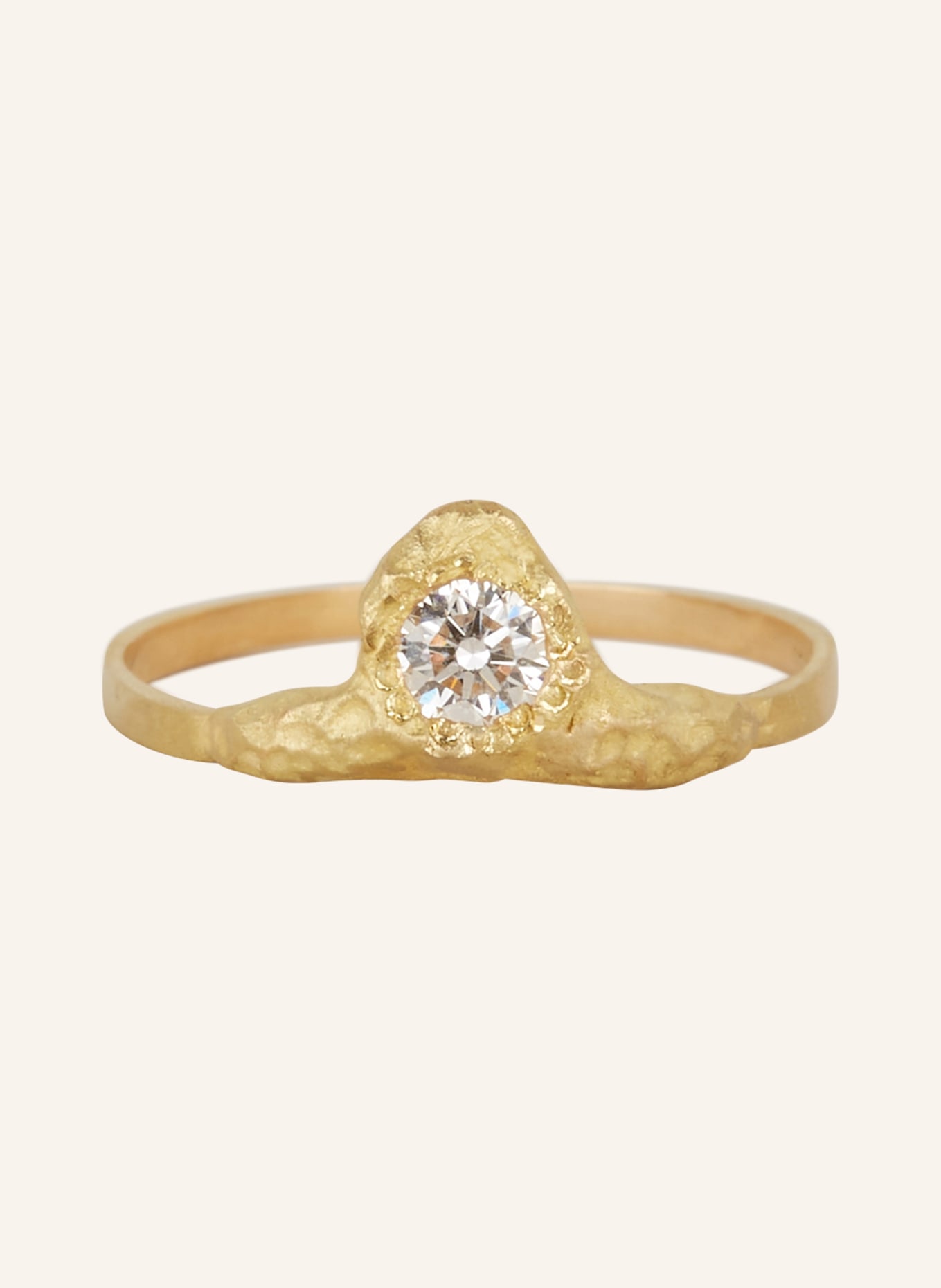 ELHANATI Ring IMAN 0.20 with diamond, Color: GOLD/ WHITE (Image 2)