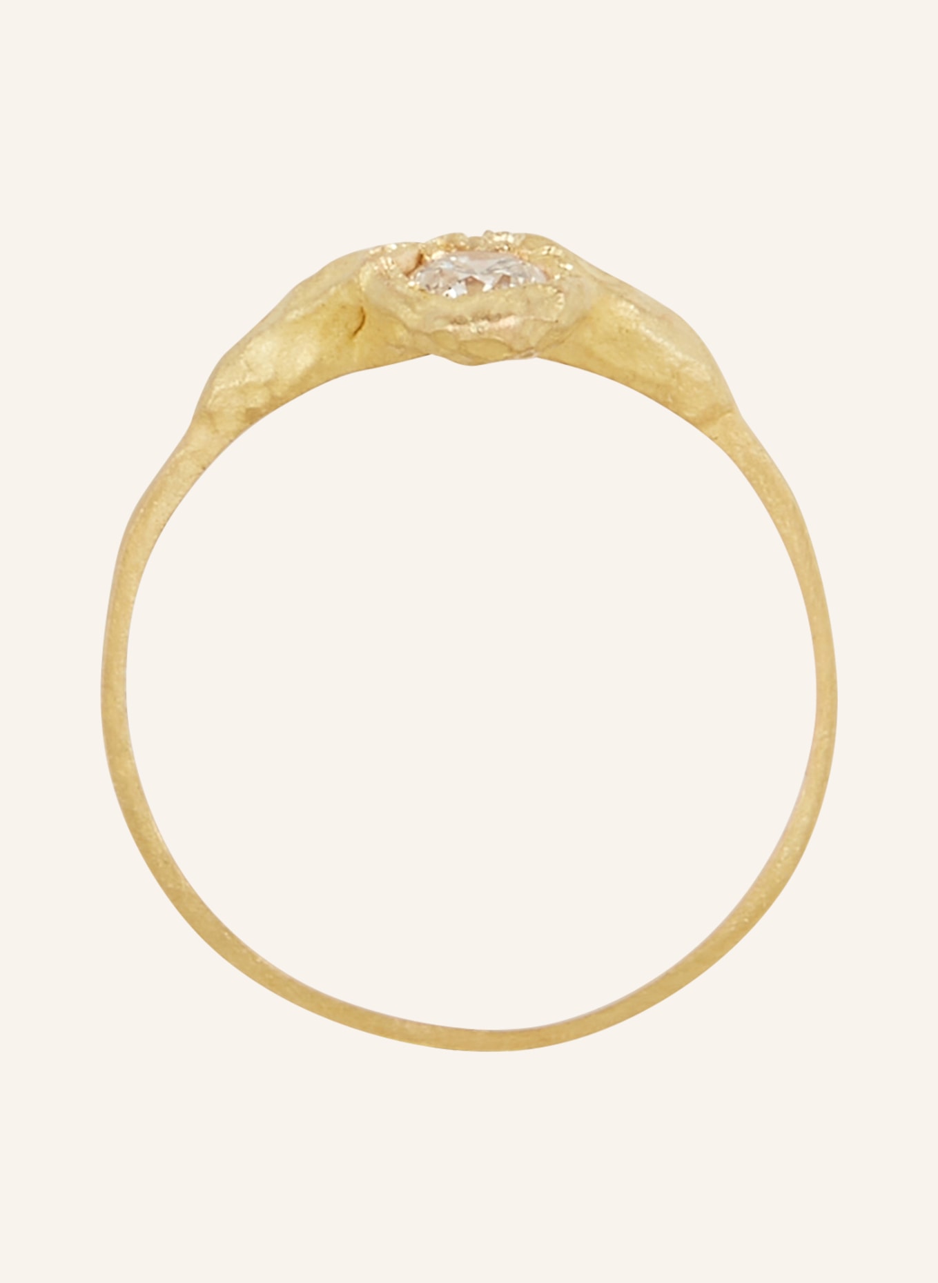 ELHANATI Ring IMAN 0.20 with diamond, Color: GOLD/ WHITE (Image 3)