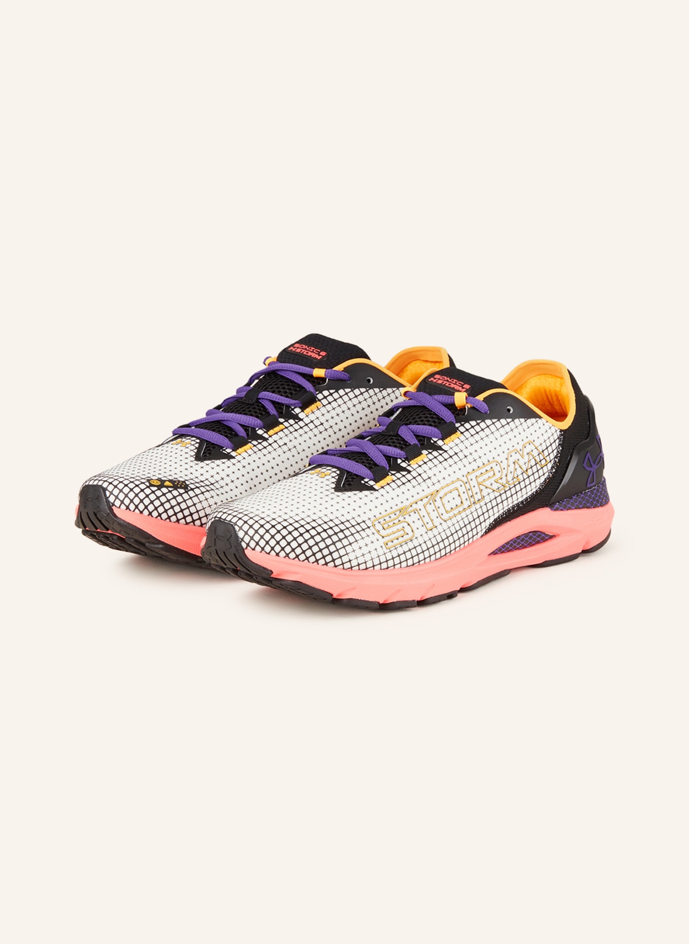 UNDER ARMOUR Running shoes UA HOVR™ SONIC 6 STORM, Color: WHITE/ BLACK/ PURPLE (Image 1)