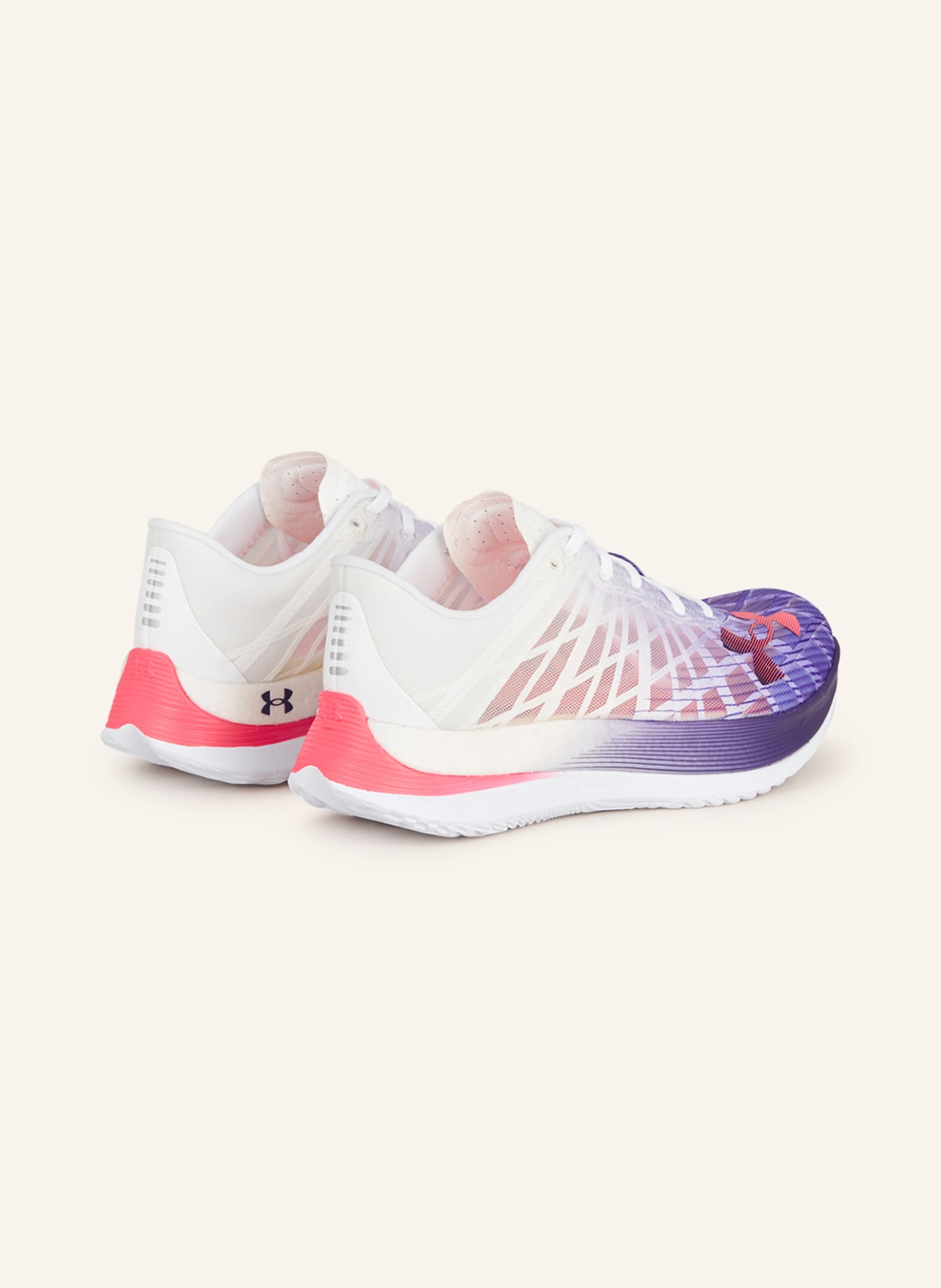 UNDER ARMOUR Running shoes FLOW VELOCITI ELITE, Color: WHITE/ PURPLE (Image 2)