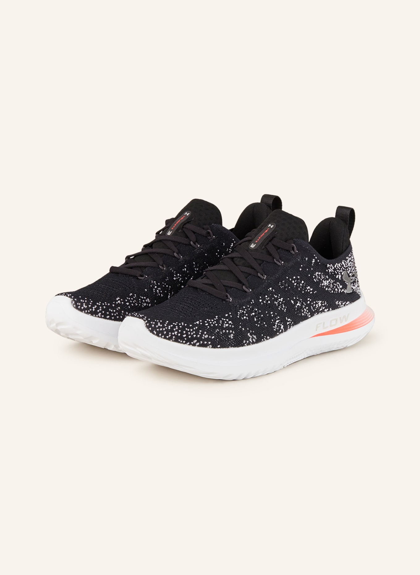 UNDER ARMOUR Running shoes UA VELOCITI 3, Color: BLACK/ WHITE (Image 1)