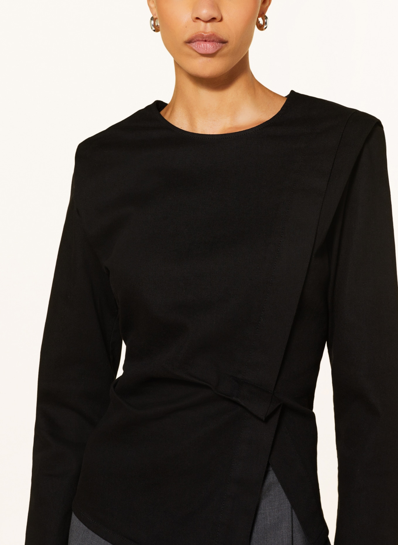 COS Denim blouse, Color: BLACK (Image 4)