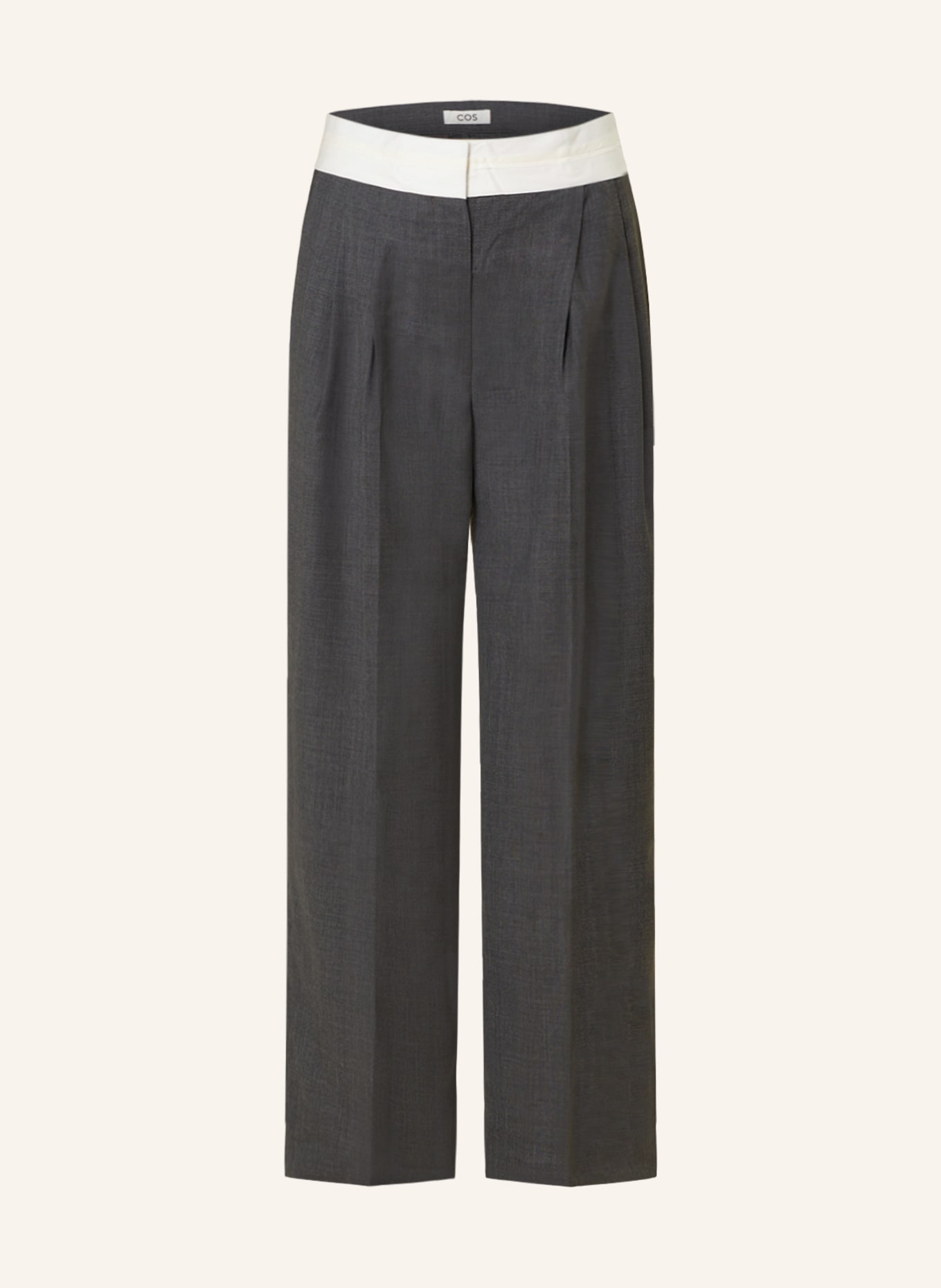 COS Wide leg trousers, Color: GRAY (Image 1)