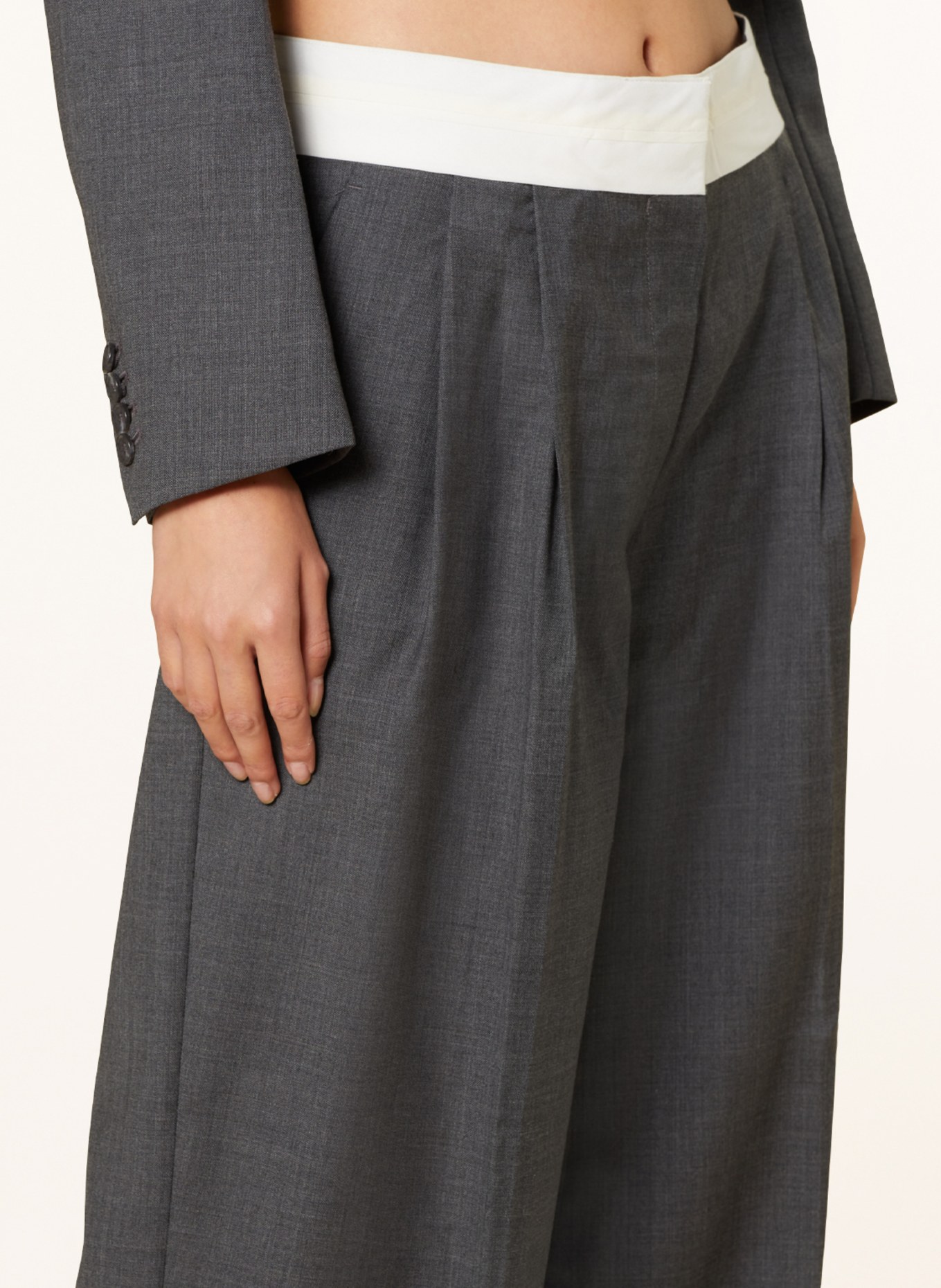 COS Wide leg trousers, Color: GRAY (Image 5)