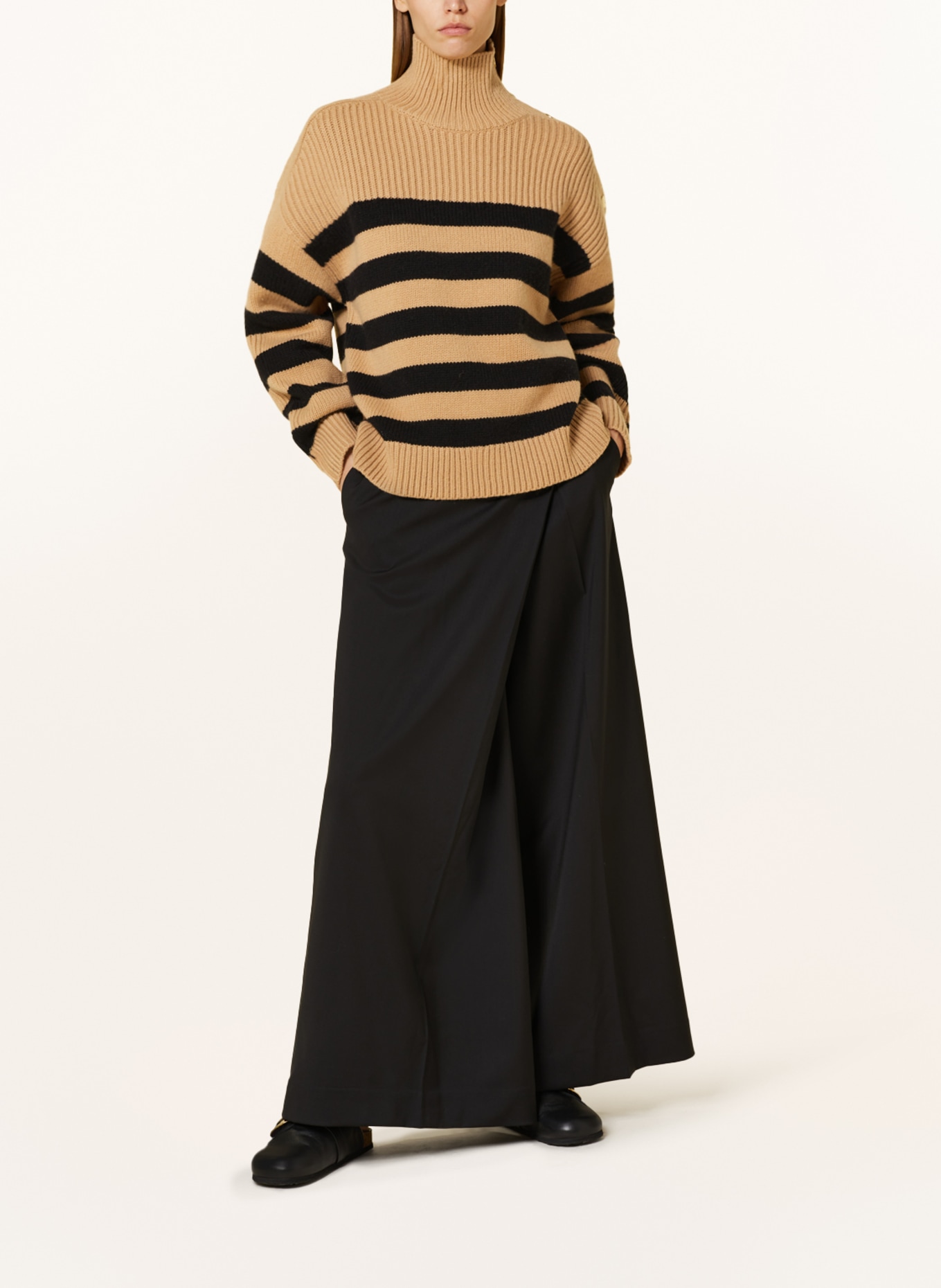 COS Sweater ALDEN, Color: BLACK/ CAMEL (Image 2)