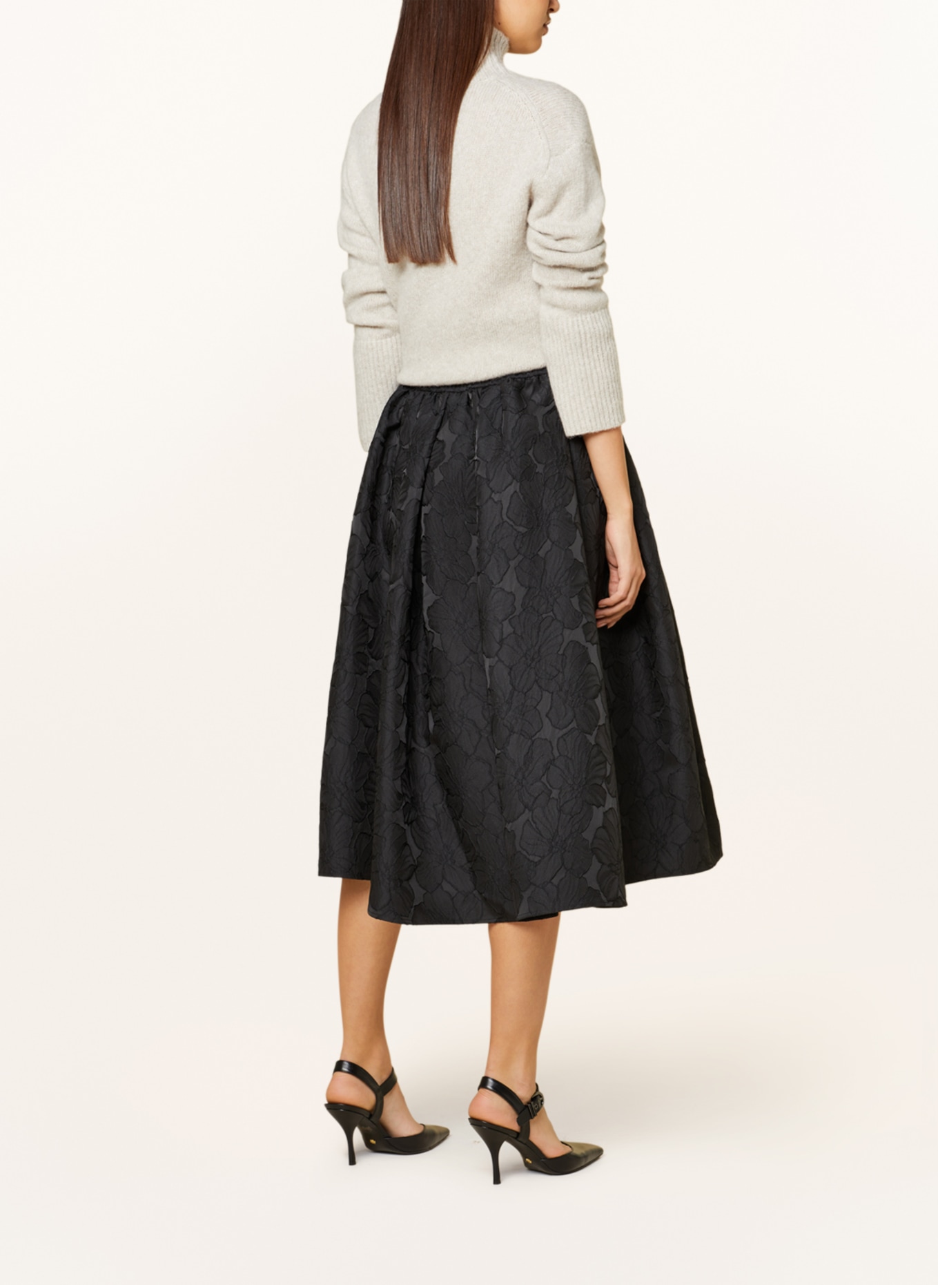 COS Jacquard skirt, Color: BLACK (Image 3)
