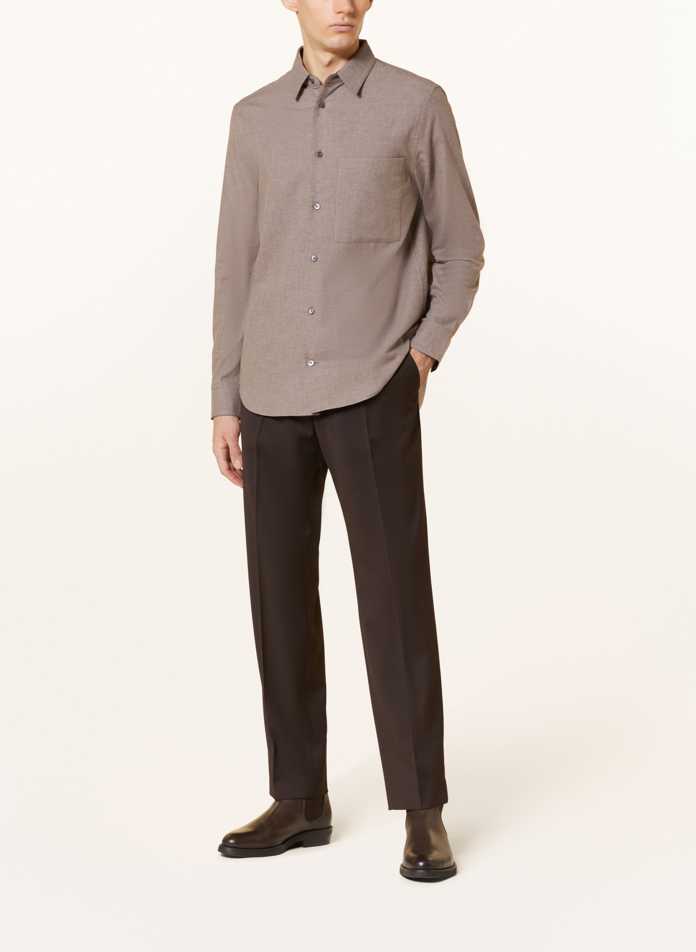 COS Flanellhemd Regular Fit, Farbe: TAUPE (Bild 2)