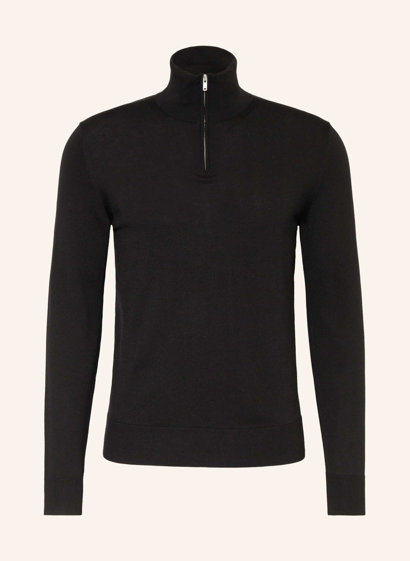 COS Half-zip sweater, Color: BLACK (Image 1)
