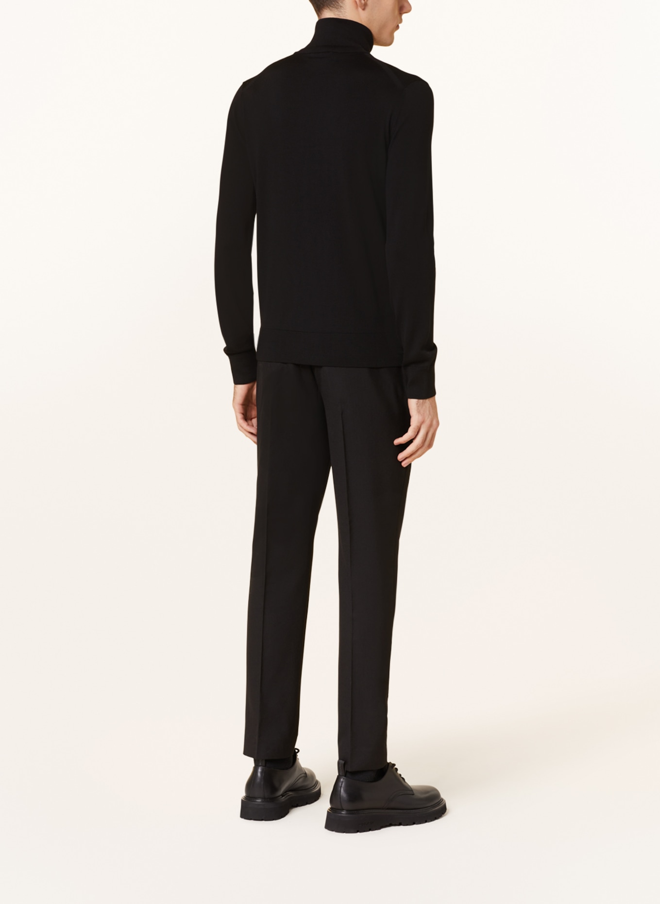 COS Half-zip sweater, Color: BLACK (Image 3)