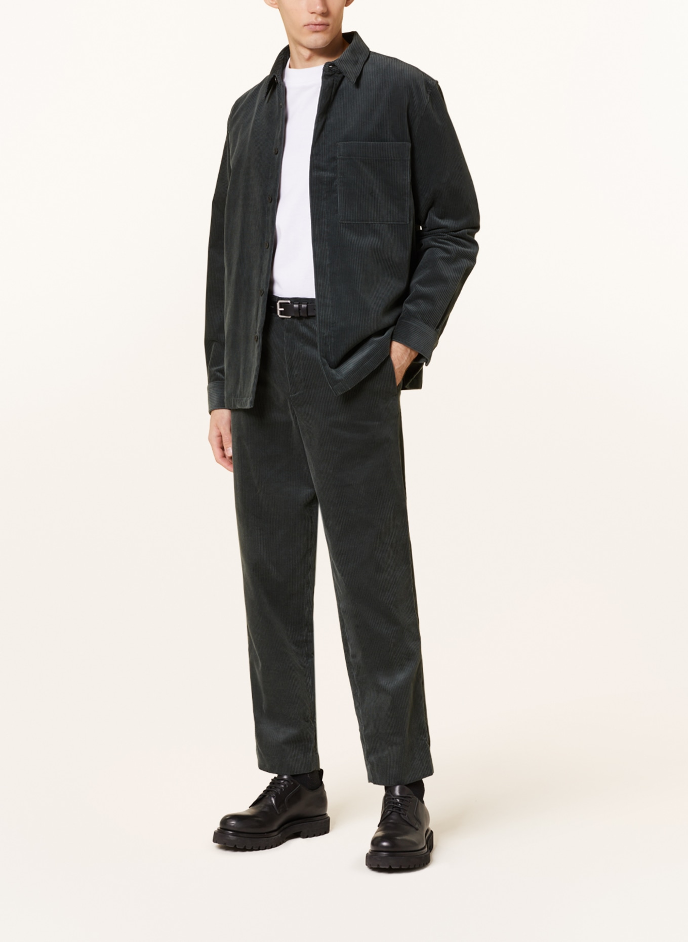COS Manšestrové kalhoty Regular Fit, Barva: PETROLEJOVÁ (Obrázek 2)