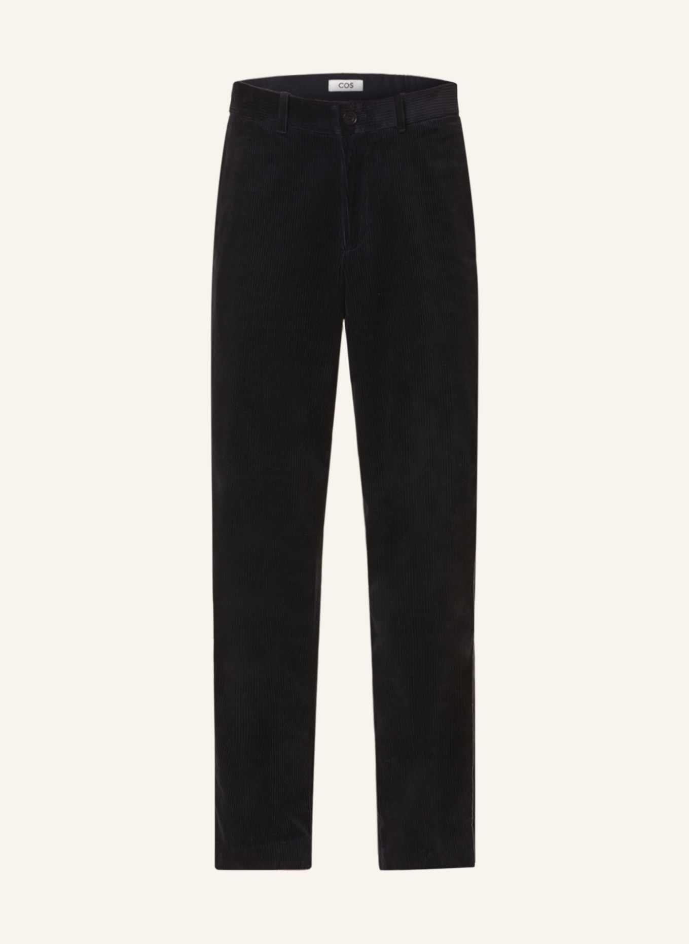 COS Corduroy trousers regular fit, Color: DARK BLUE (Image 1)