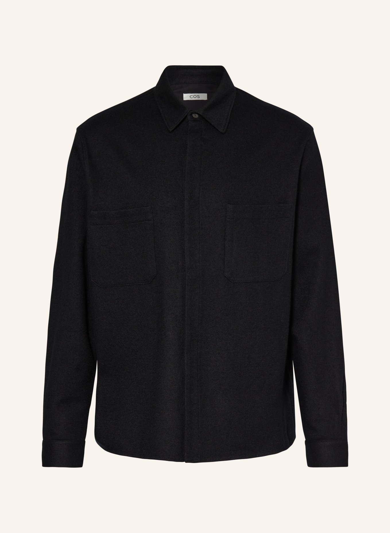 COS Overshirt, Color: BLACK (Image 1)