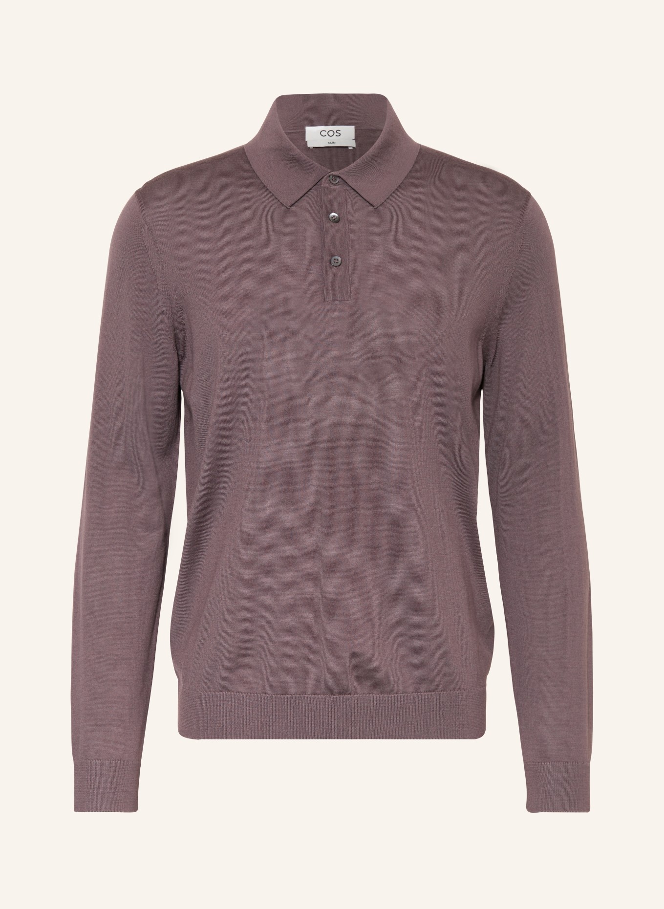 COS Knitted polo shirt, Color: LIGHT PURPLE (Image 1)