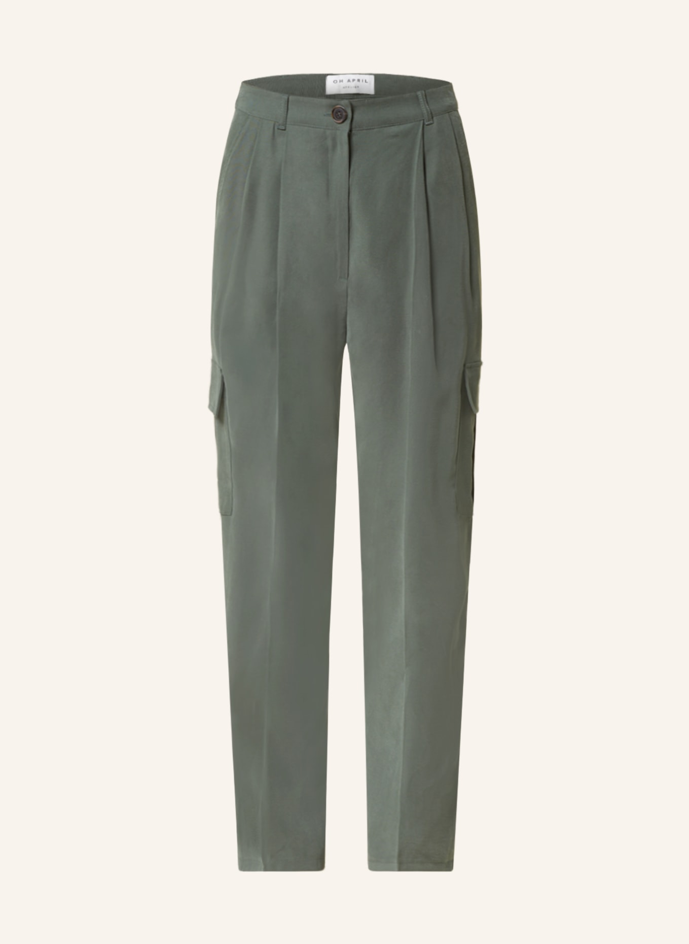 OH APRIL Cargo pants NOI, Color: DARK GREEN (Image 1)