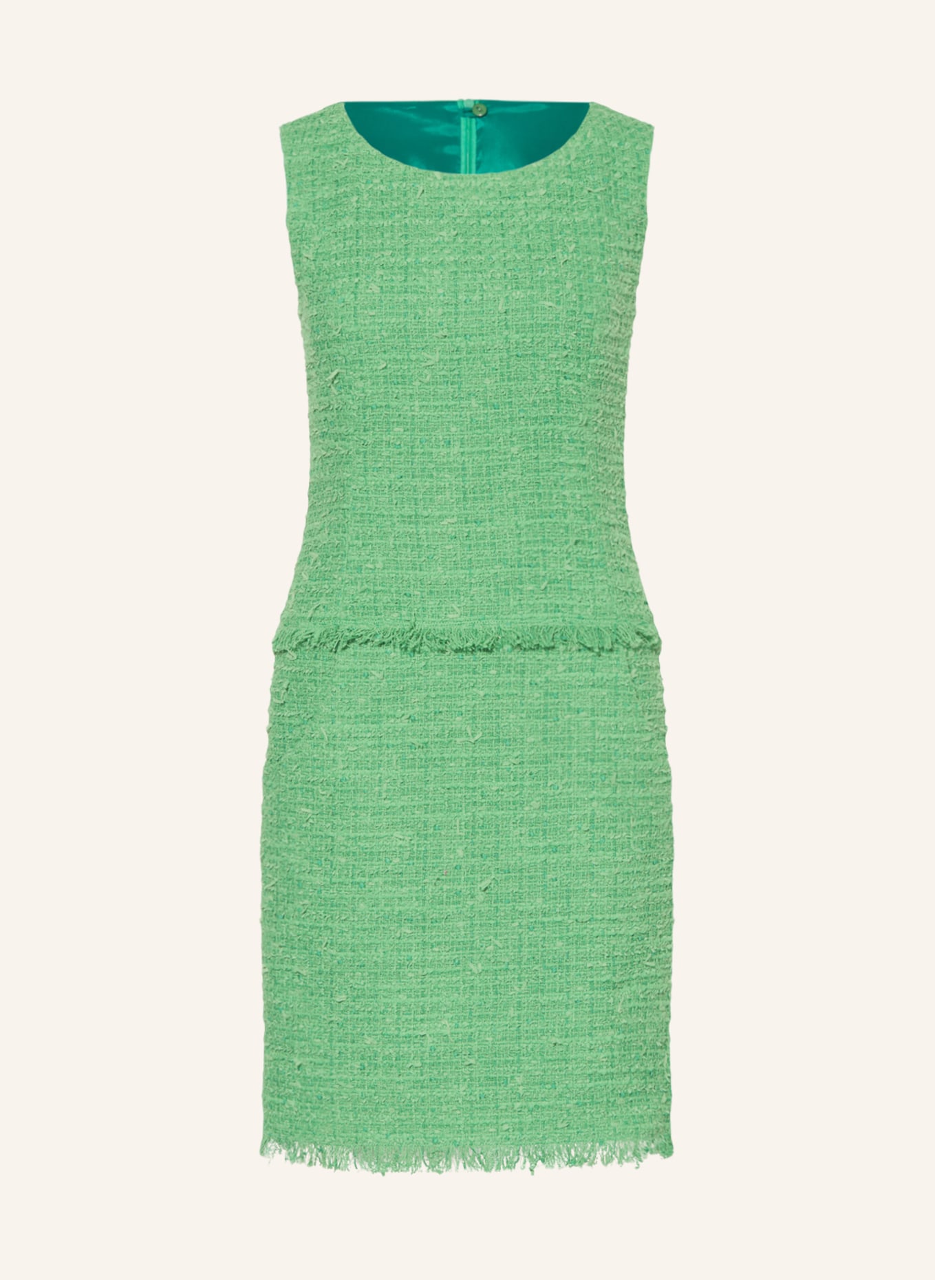 NVSCO Tweed dress, Color: GREEN (Image 1)
