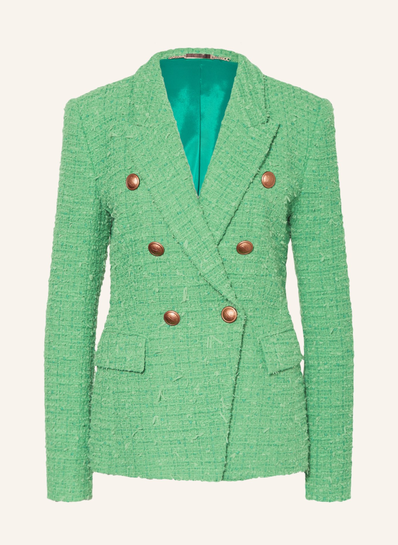NVSCO Tweed blazer, Color: GREEN (Image 1)