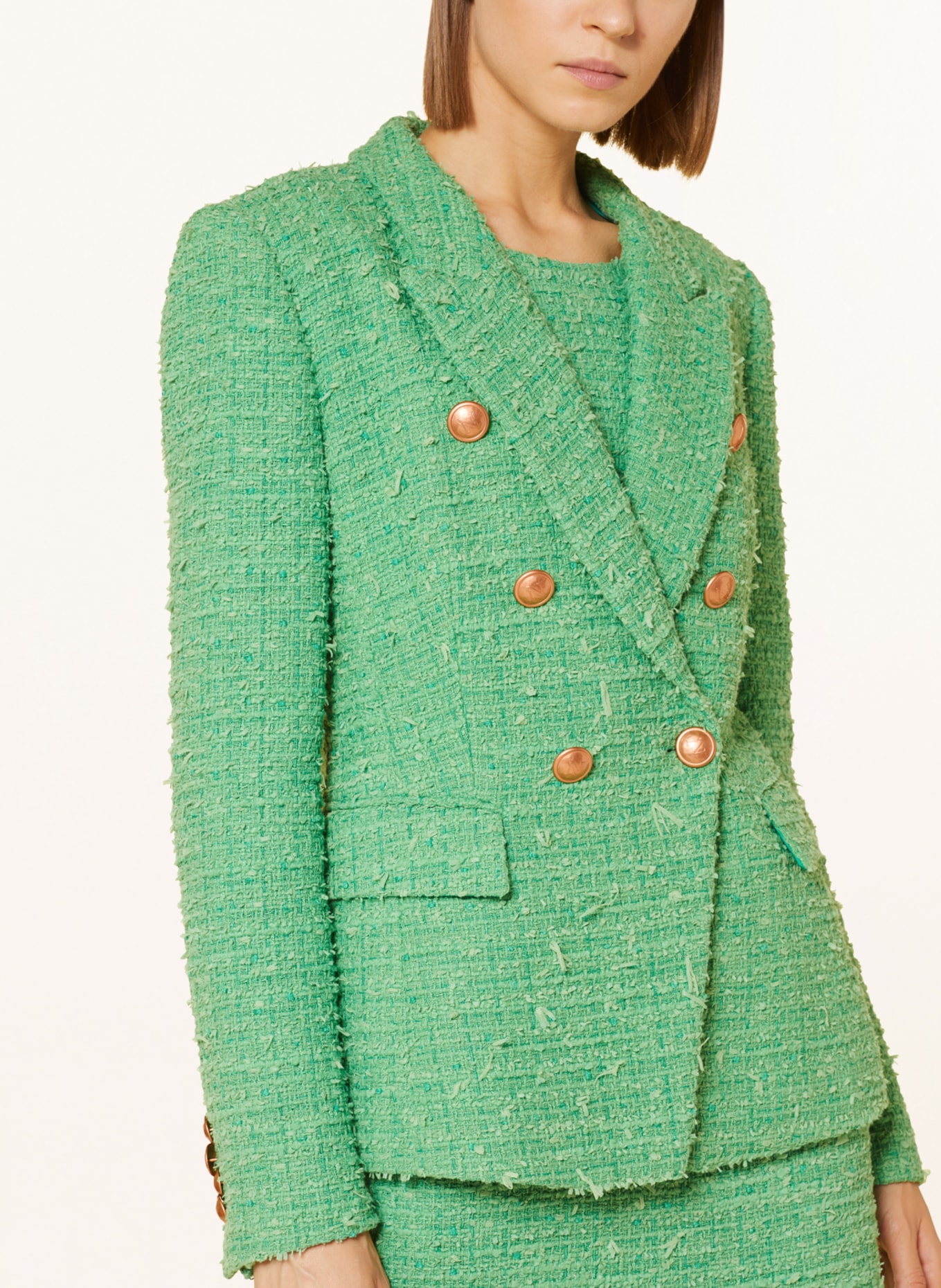 NVSCO Tweed-Blazer, Farbe: GRÜN (Bild 4)
