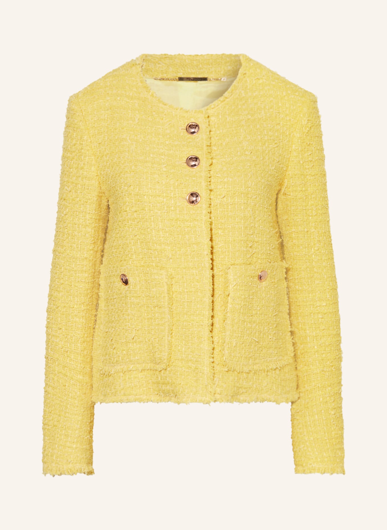NVSCO Boxy jacket in tweed, Color: YELLOW (Image 1)