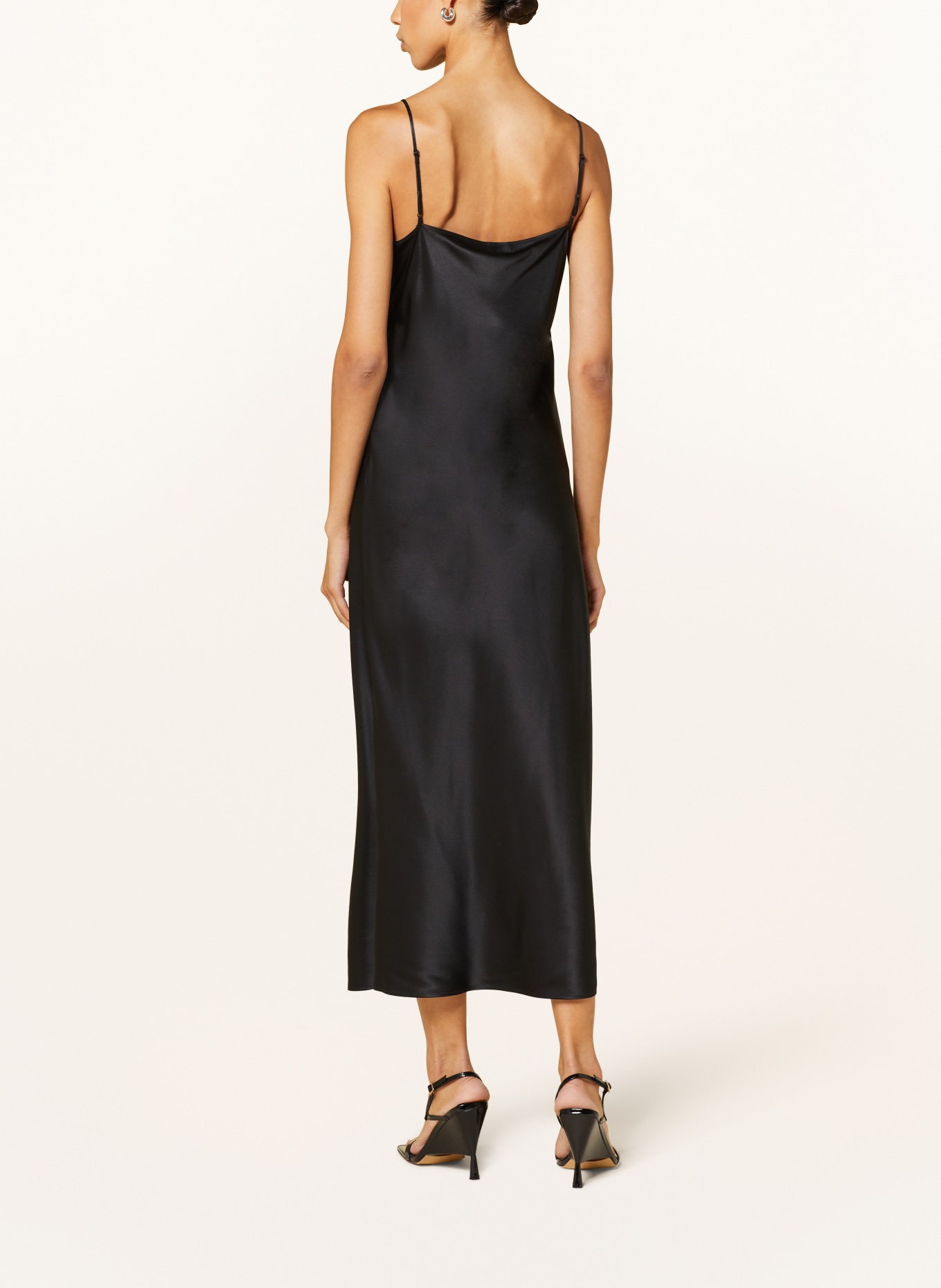 JOSEPH Silk dress CLEA, Color: BLACK (Image 3)