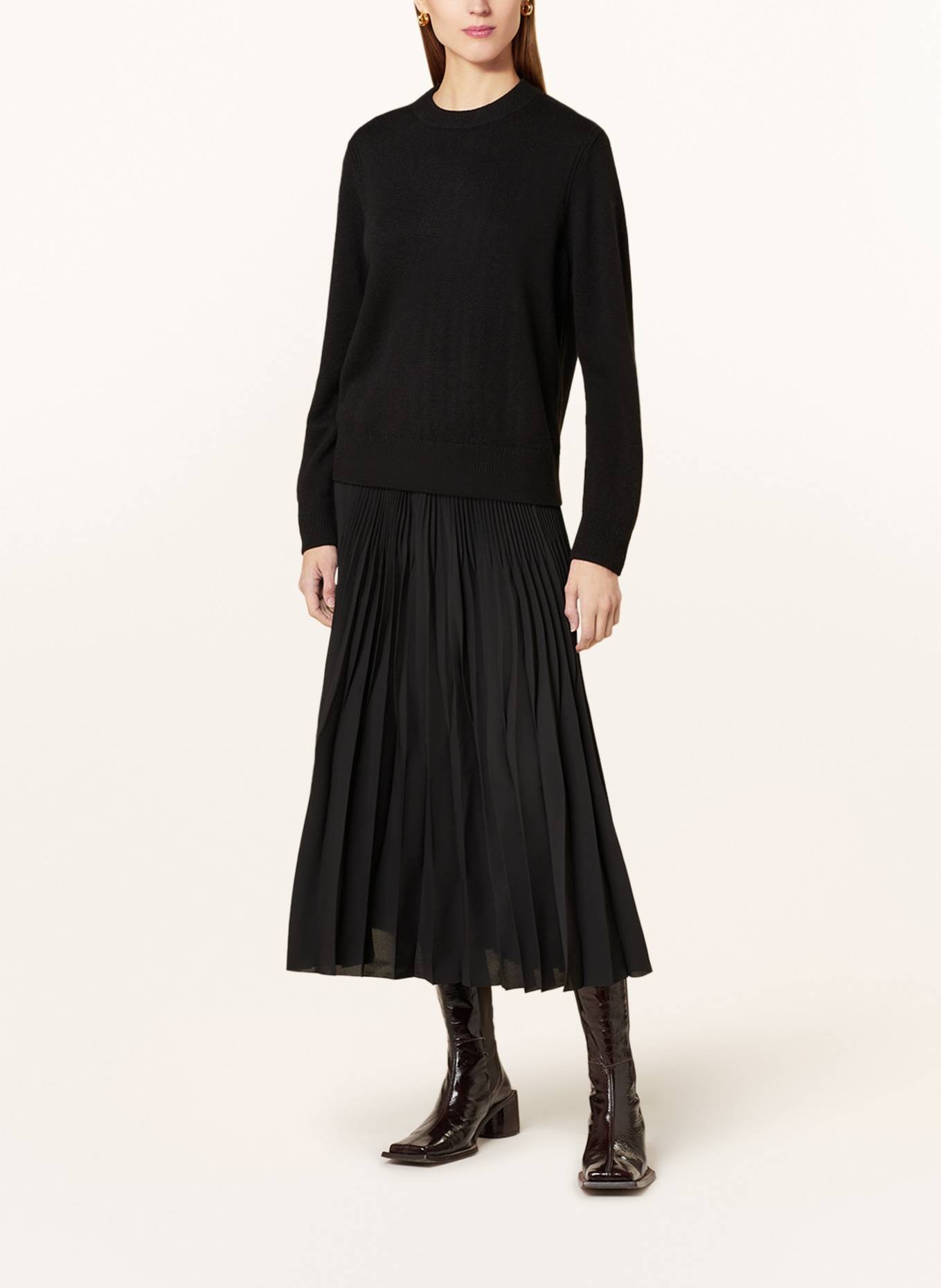 COS Pleated skirt, Color: BLACK (Image 2)