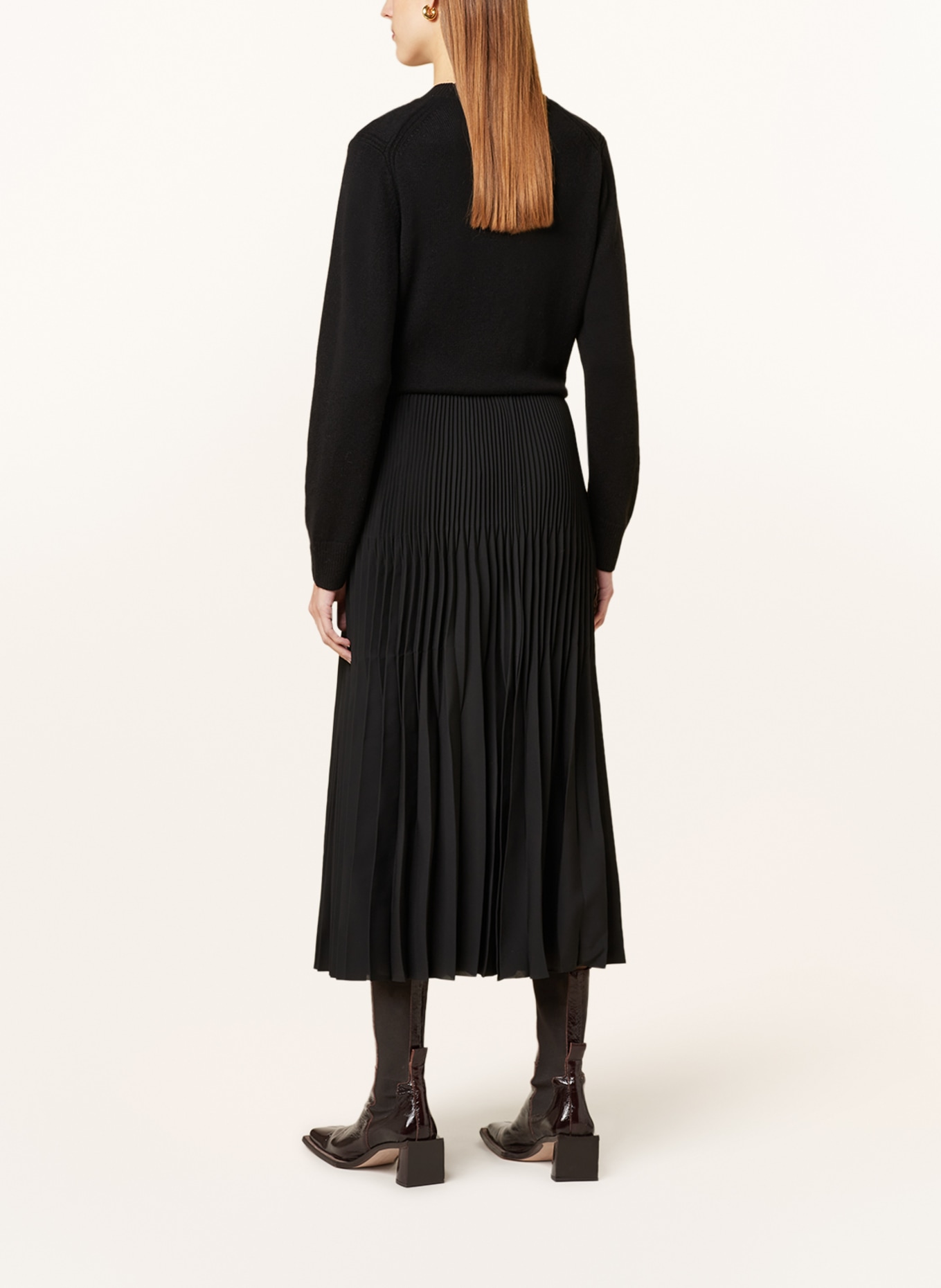 COS Pleated skirt, Color: BLACK (Image 3)