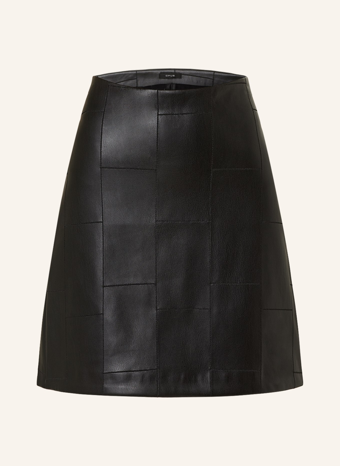 OPUS Skirt ROMELA in leather look, Color: BLACK (Image 1)