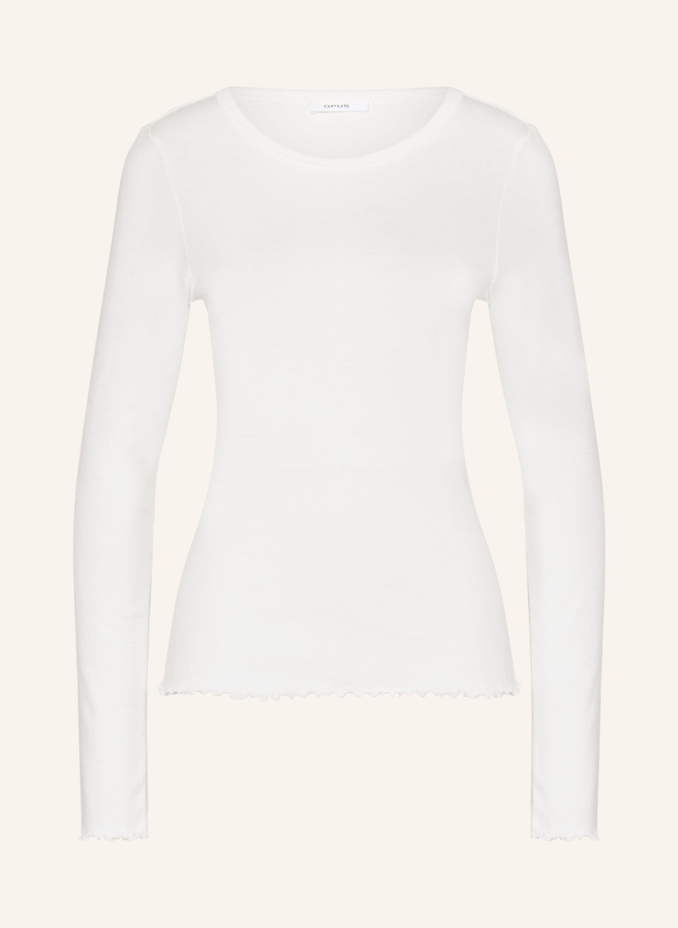 OPUS Long sleeve shirt SURBEL, Color: WHITE (Image 1)