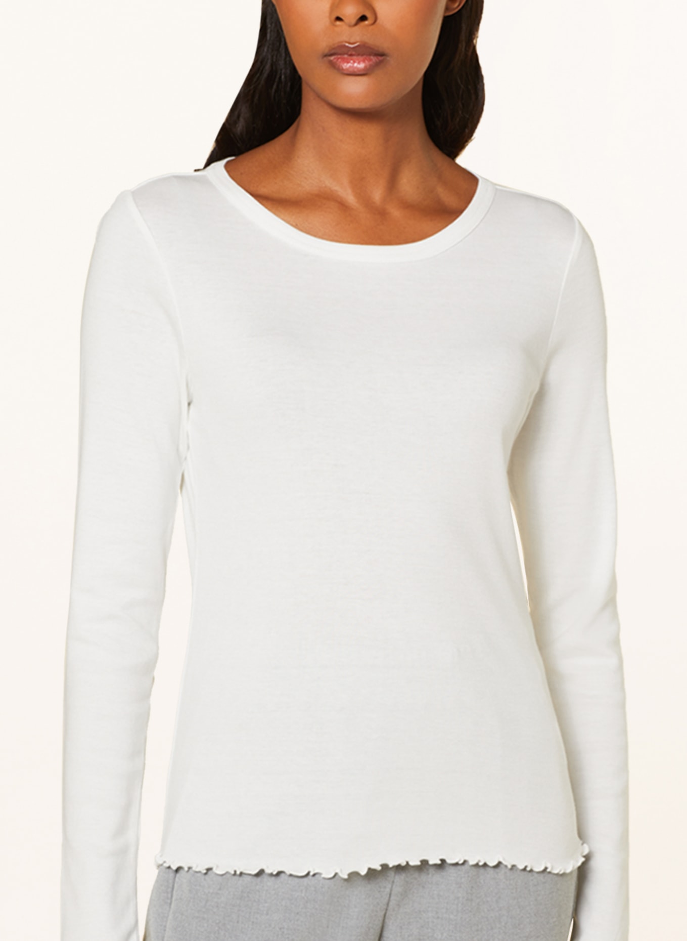 OPUS Long sleeve shirt SURBEL, Color: WHITE (Image 4)