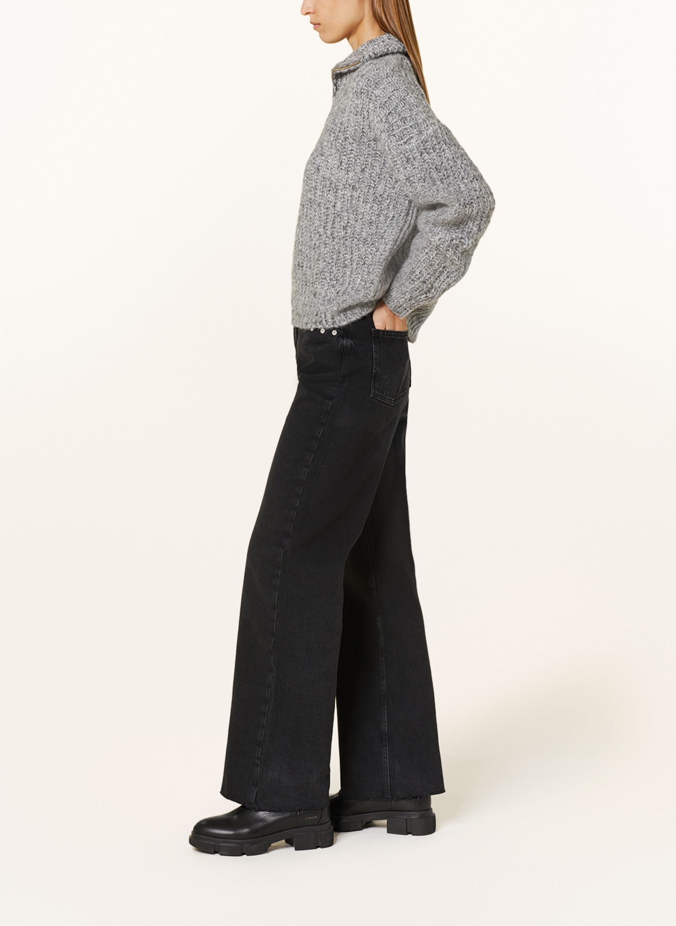 ba&sh Jeans HATCHA, Farbe: BLACK BLACKSTONE (Bild 4)