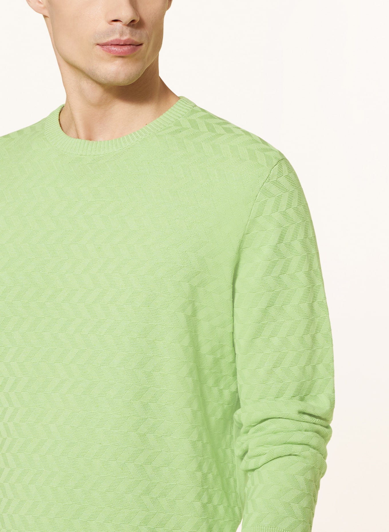 STROKESMAN'S Sweater, Color: LIGHT GREEN (Image 4)