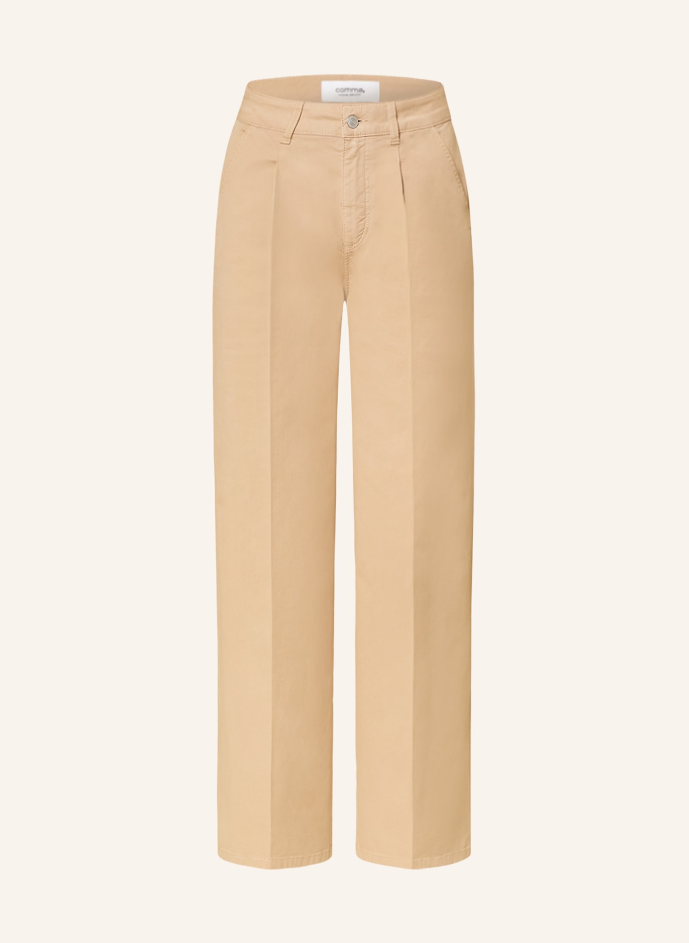comma casual identity Trousers, Color: CAMEL (Image 1)