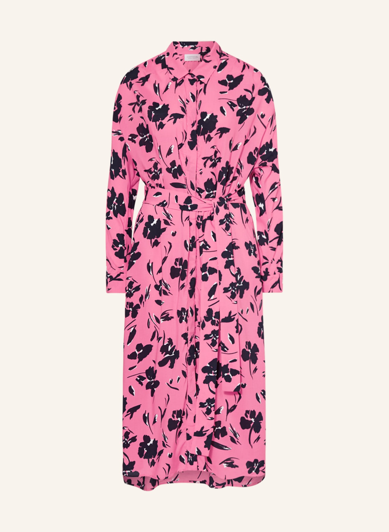 comma casual identity Shirt dress, Color: PINK/ BLACK/ WHITE (Image 1)