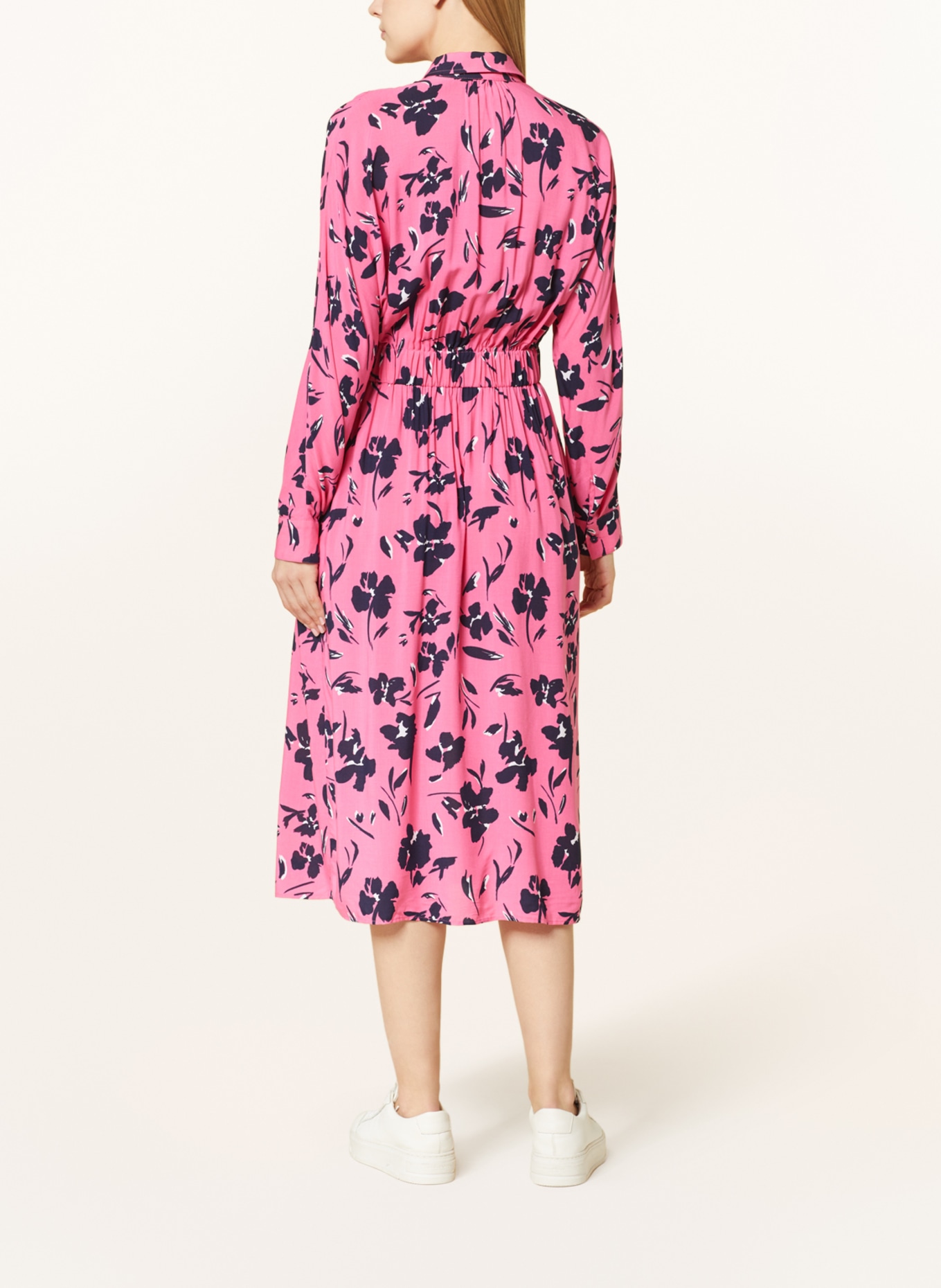 comma casual identity Shirt dress, Color: PINK/ BLACK/ WHITE (Image 3)