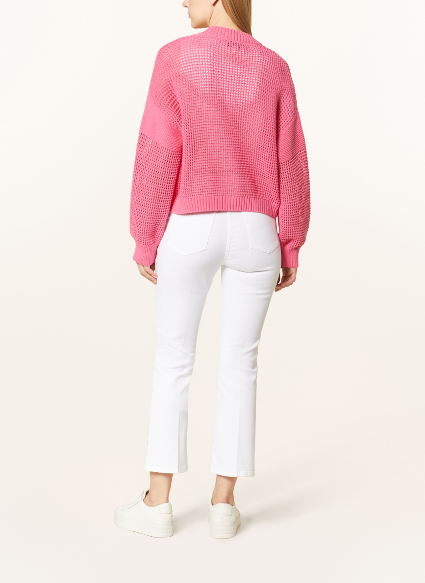 comma casual identity Oversized cardigan, Color: PINK (Image 3)