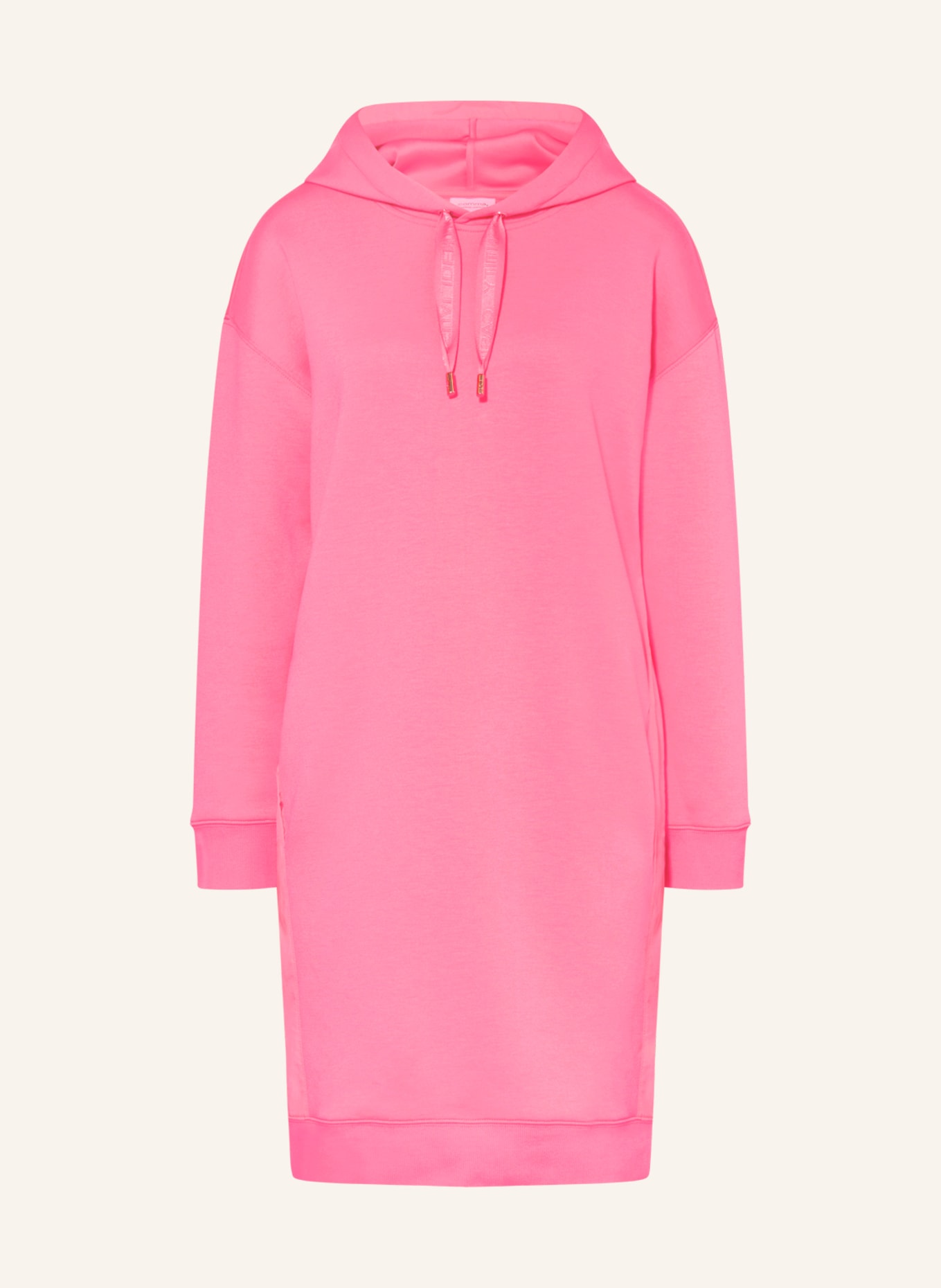 comma casual identity Hoodie dress, Color: PINK (Image 1)
